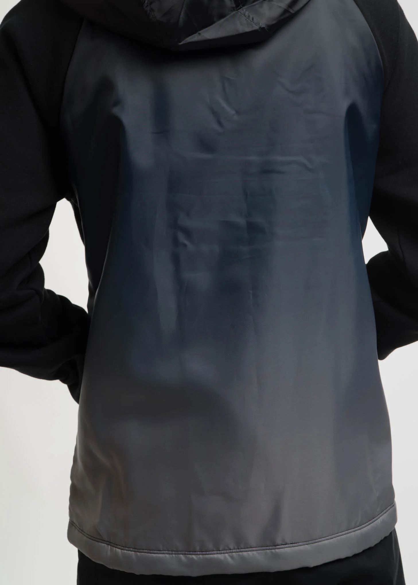 Black Shepp High Collar Hoodie w/ Nylon - Image 5