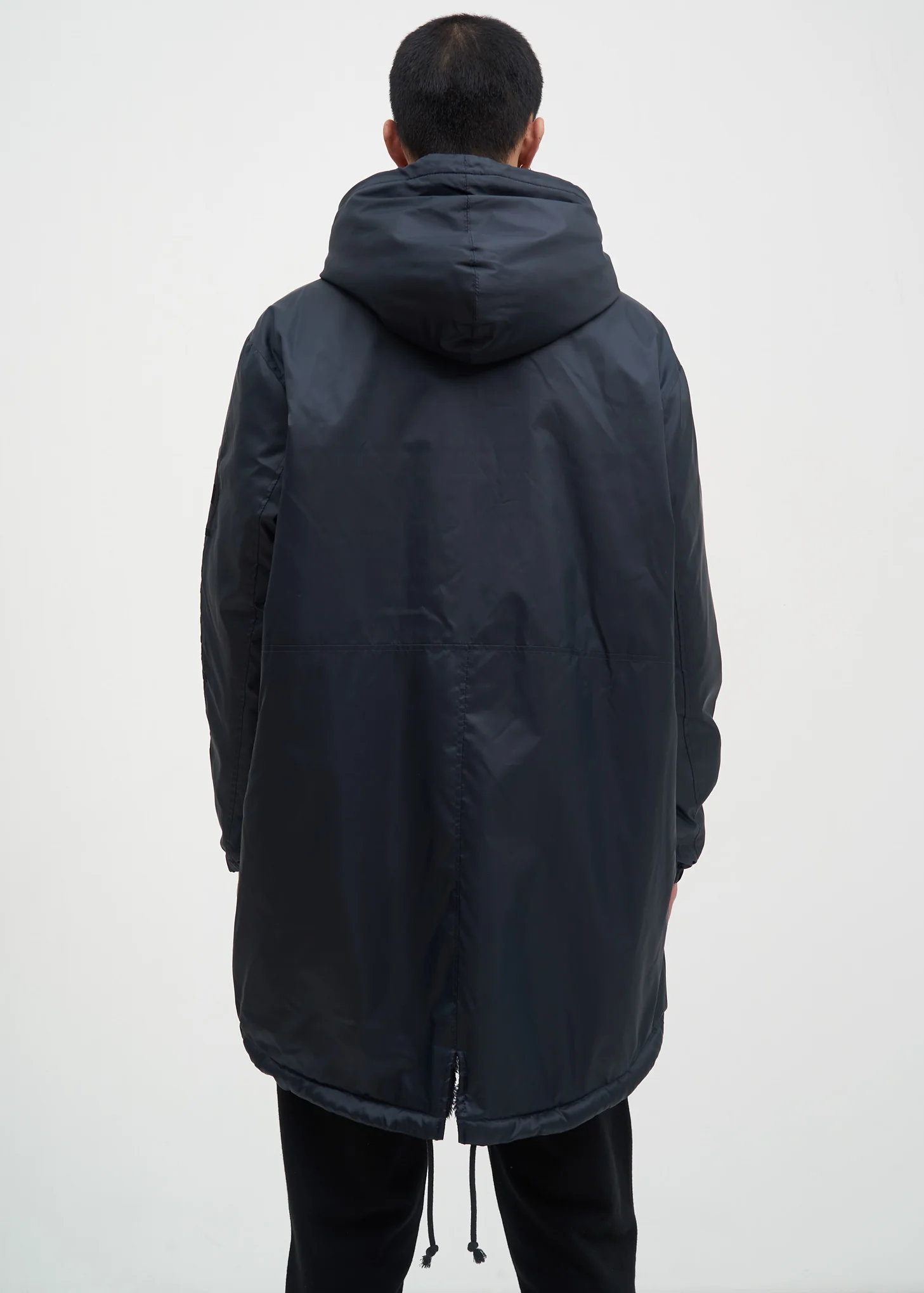 Black Sherpa Lined Zip Parka - Image 3