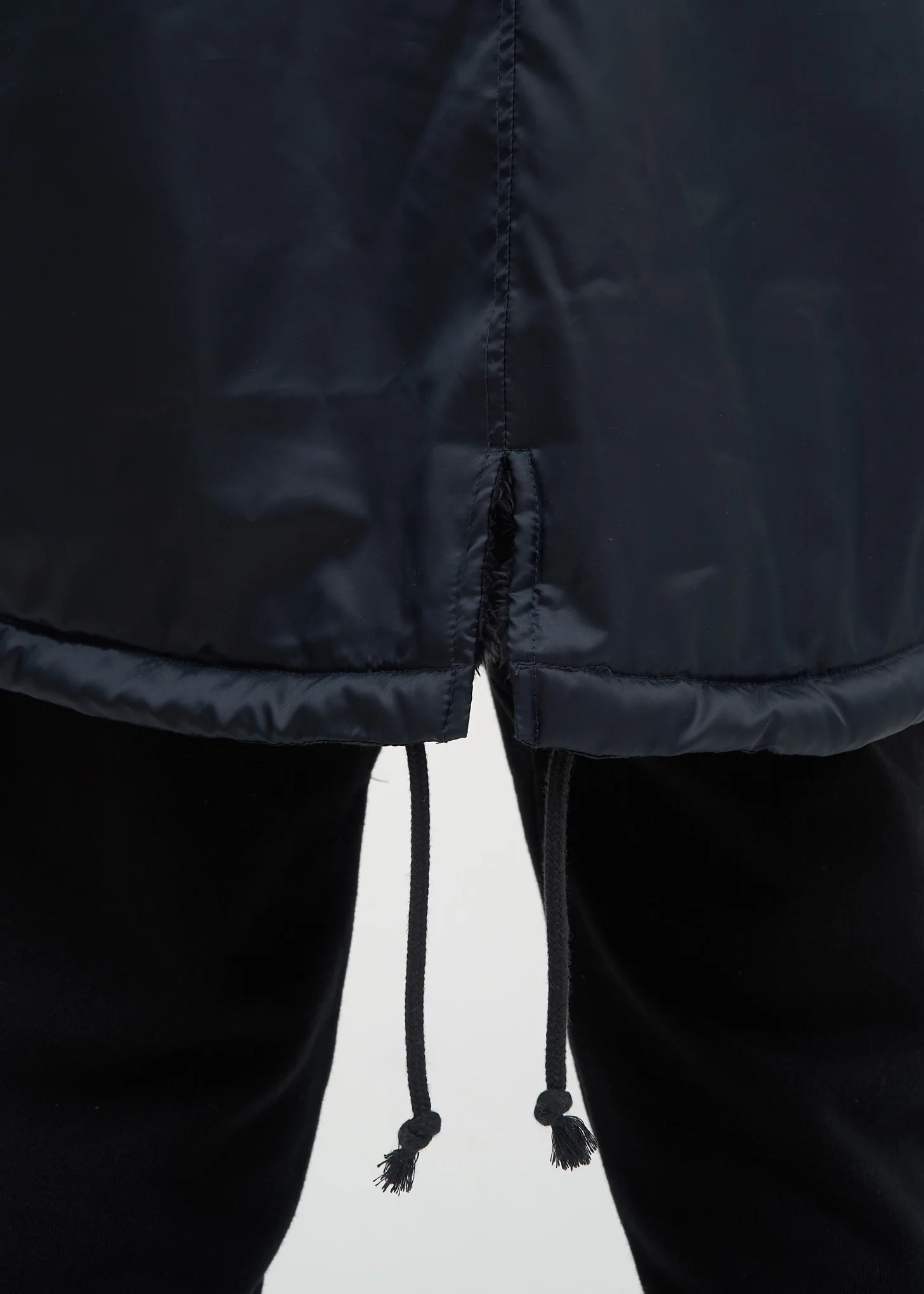 Black Sherpa Lined Zip Parka - Image 5