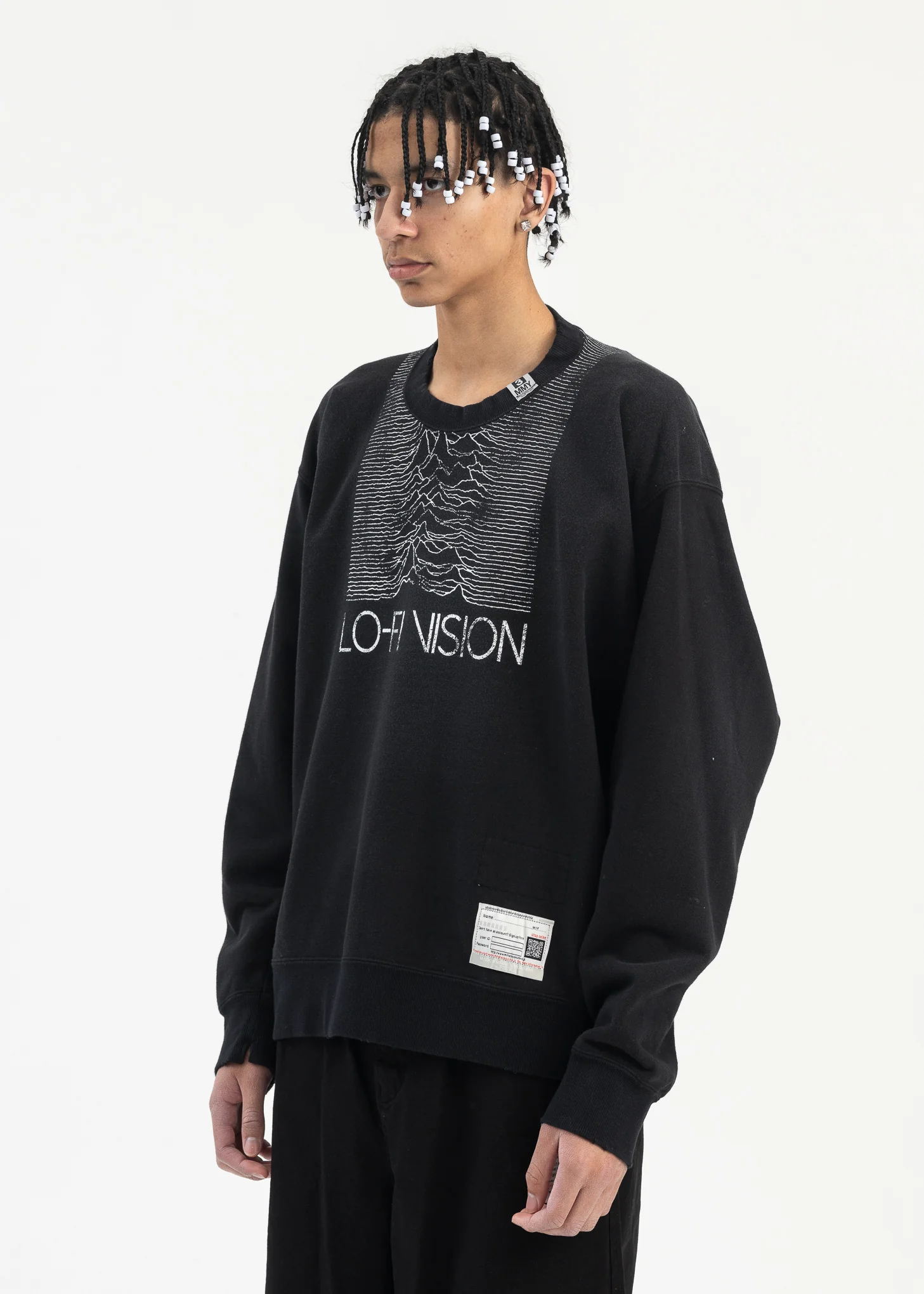 BLACK SHIFT BACK PULLOVER - Image 3