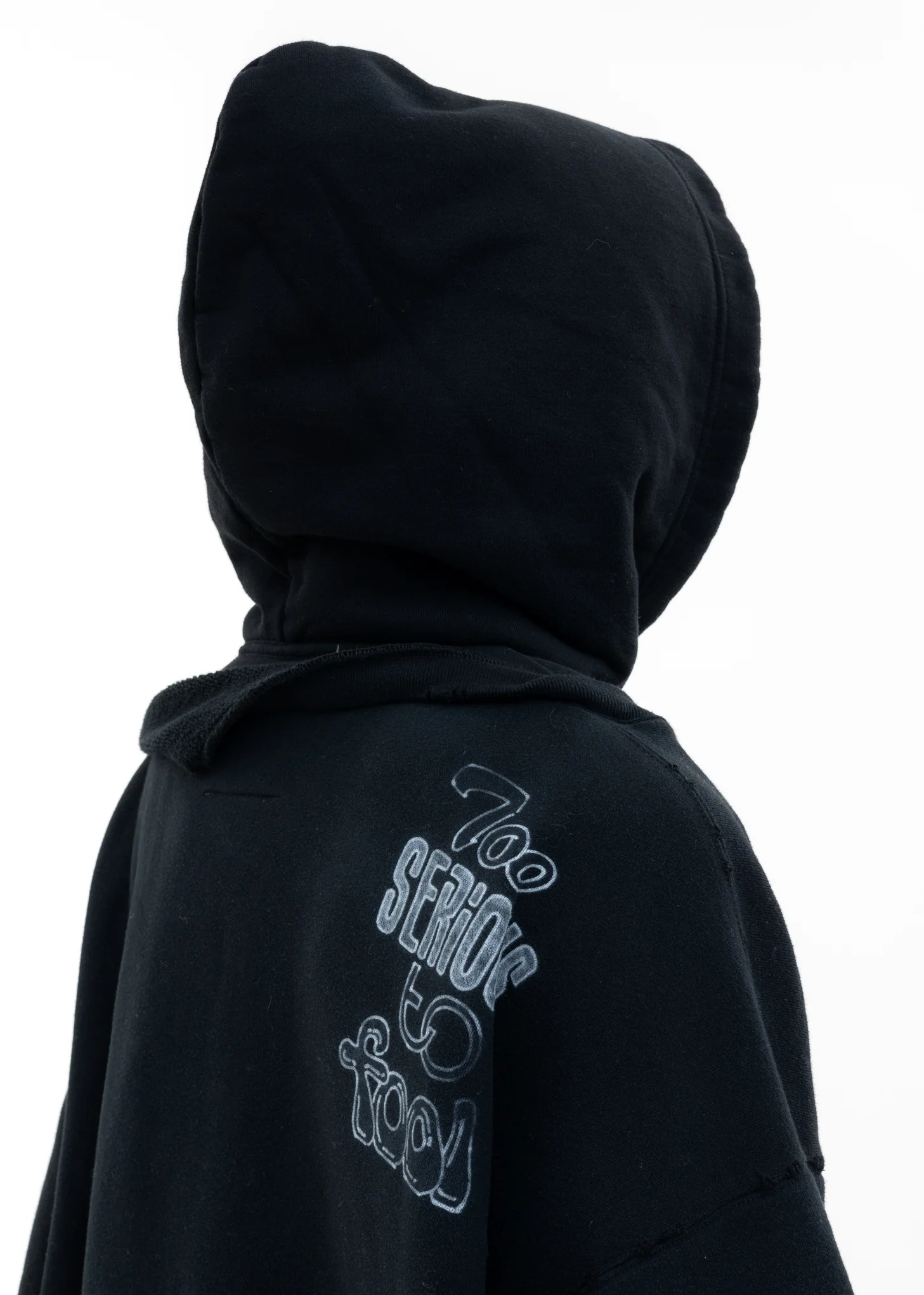 Black Shift Side Combined Hoodie - Image 7