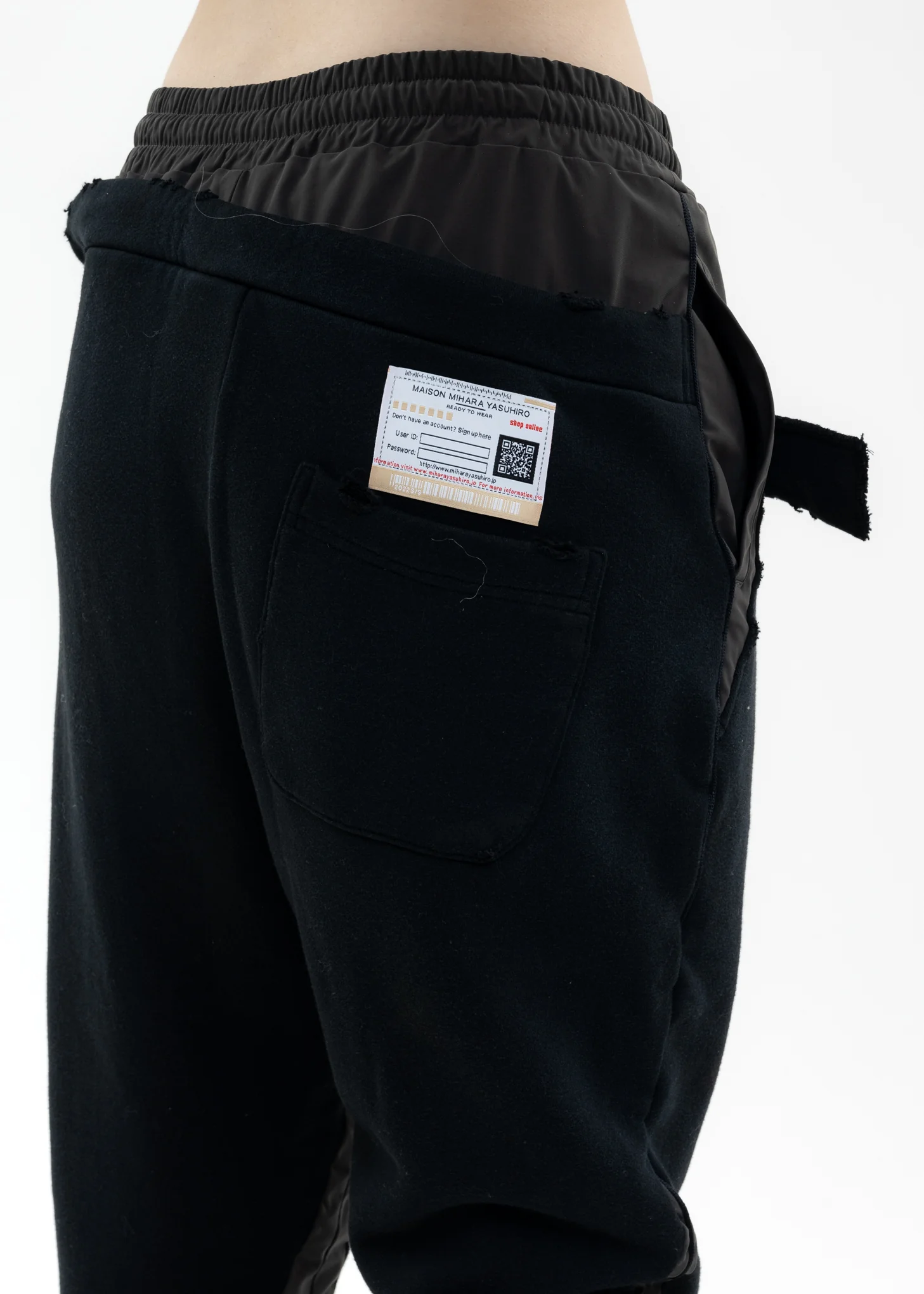 Black Shift Side Combined Pants - Image 4