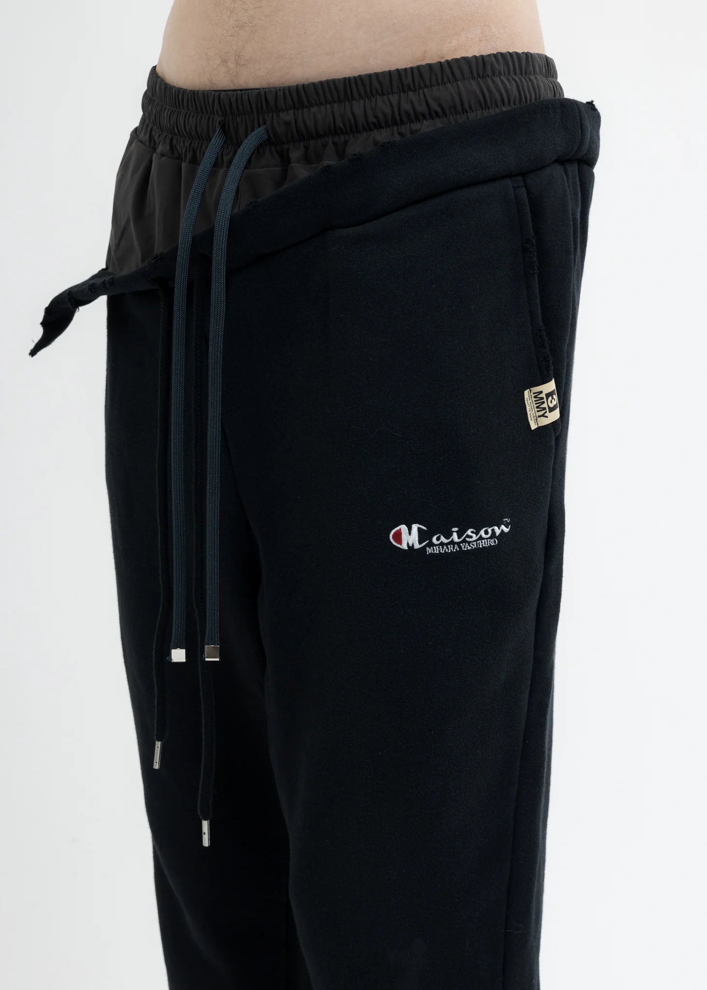 Black Shift Side Combined Pants - Image 2