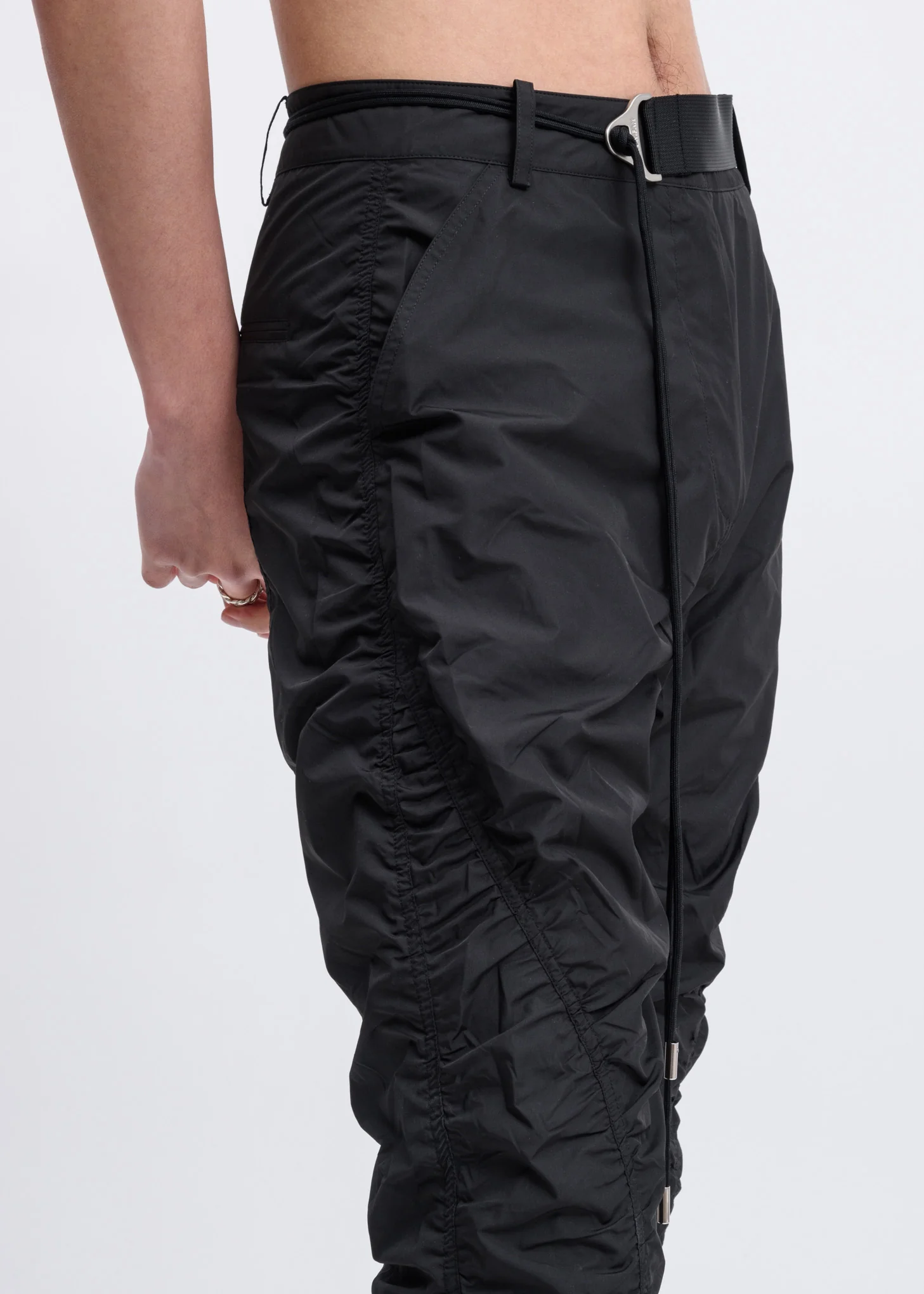 Black Shirring Pants - Image 3