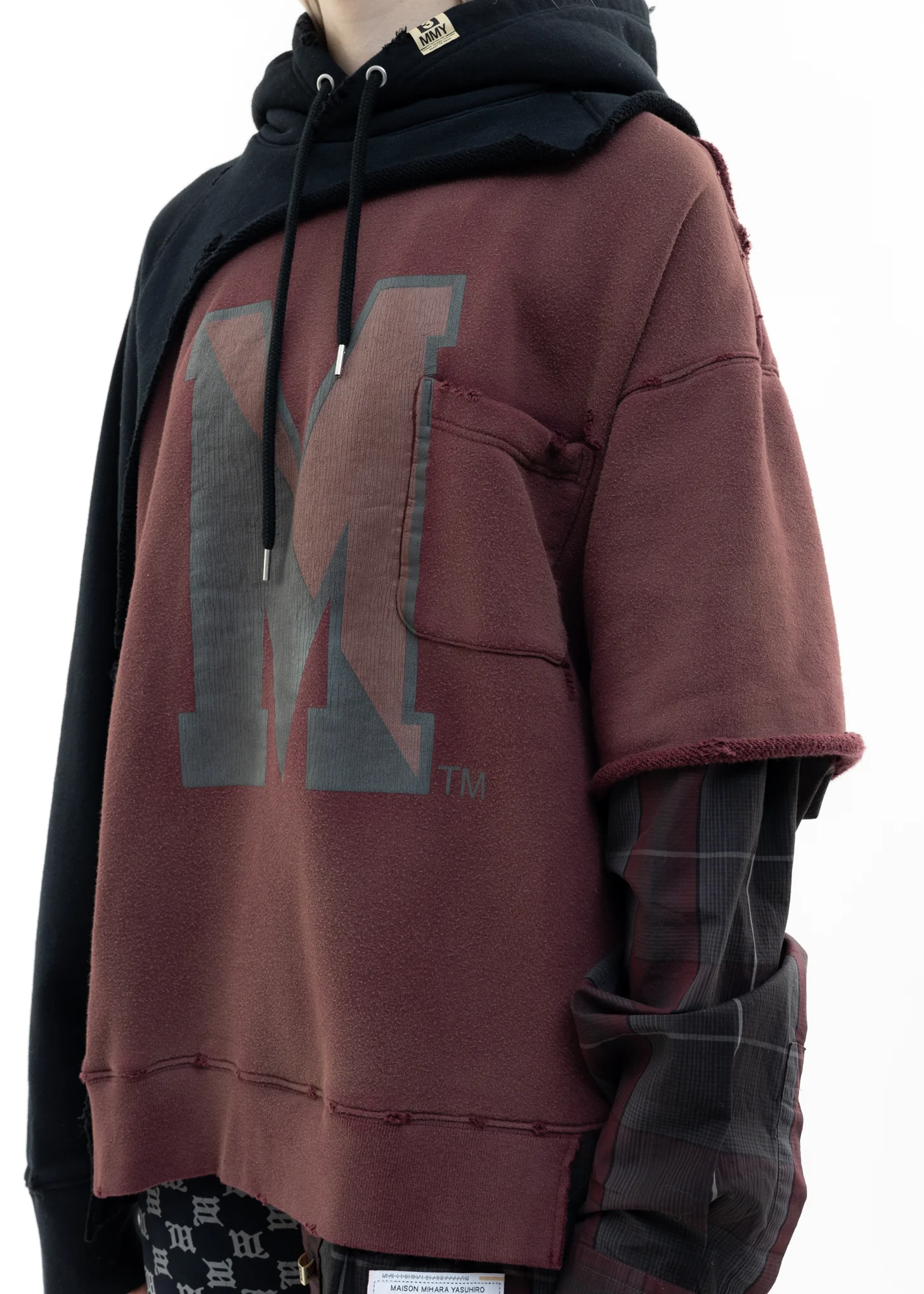 Black Shirt Combined Hoodie - Image 4