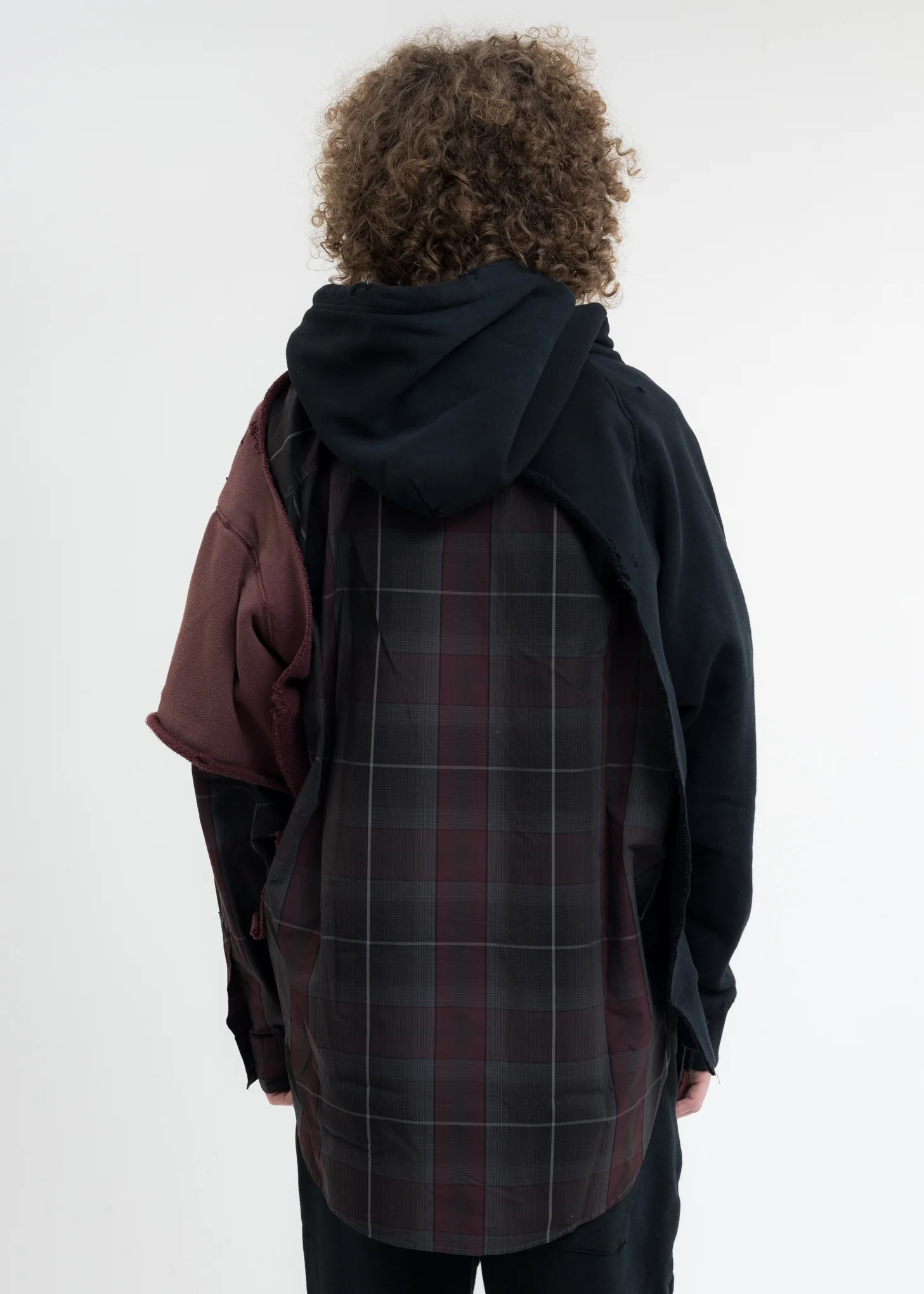 Black Shirt Combined Hoodie - Image 3