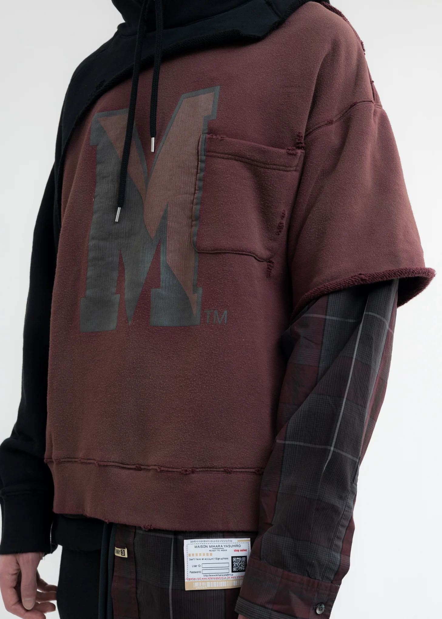 Black Shirt Combined Hoodie - Image 4