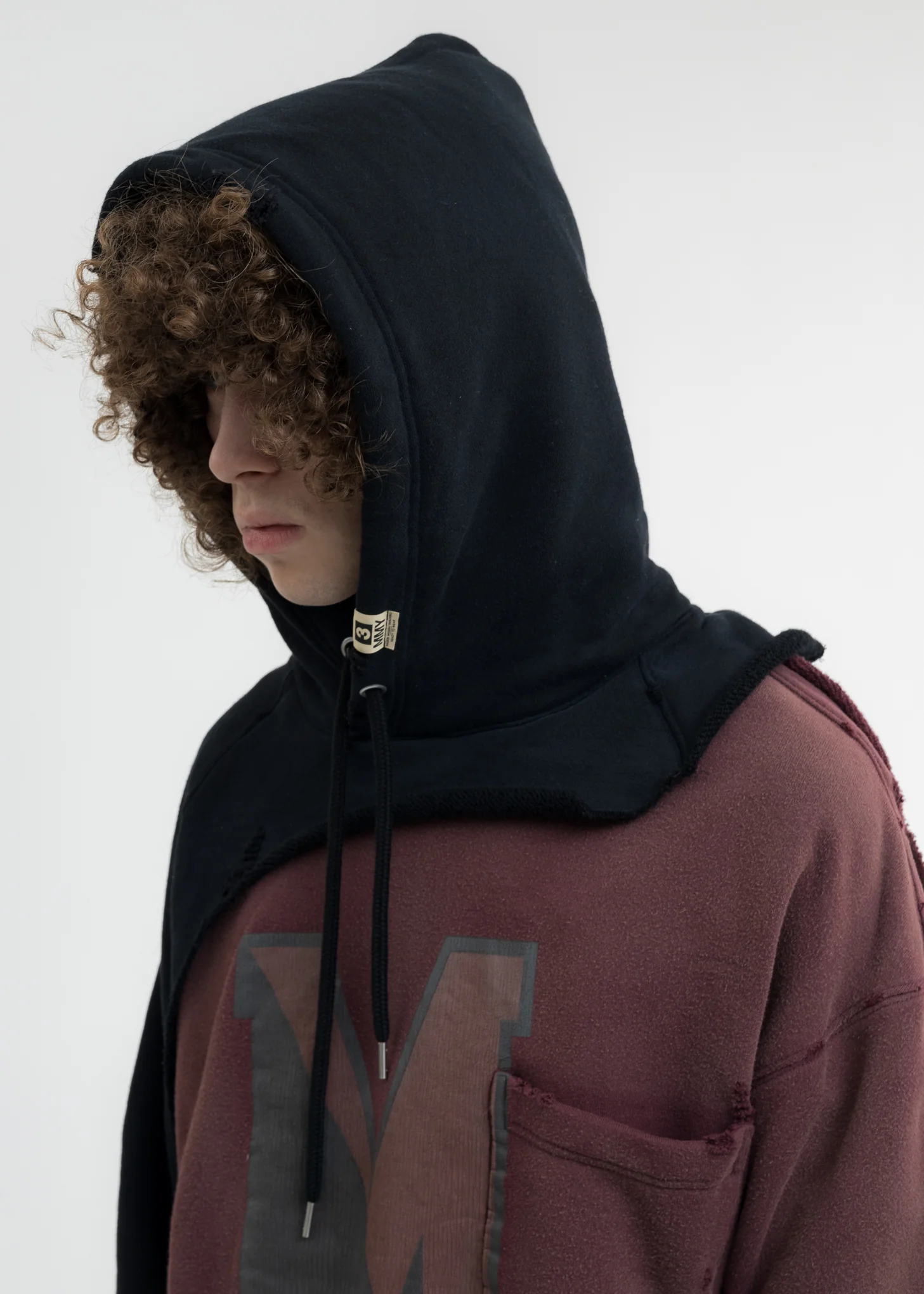 Black Shirt Combined Hoodie - Image 5