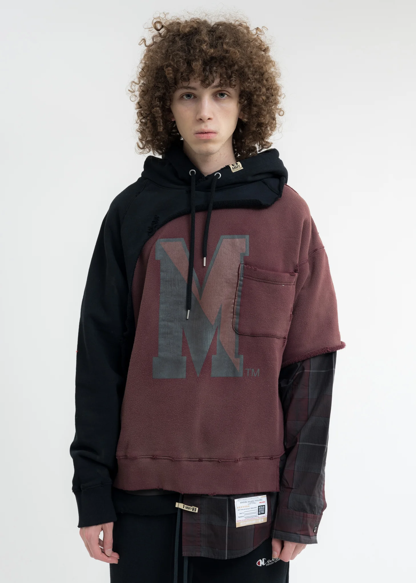 Black Shirt Combined Hoodie - Image 6