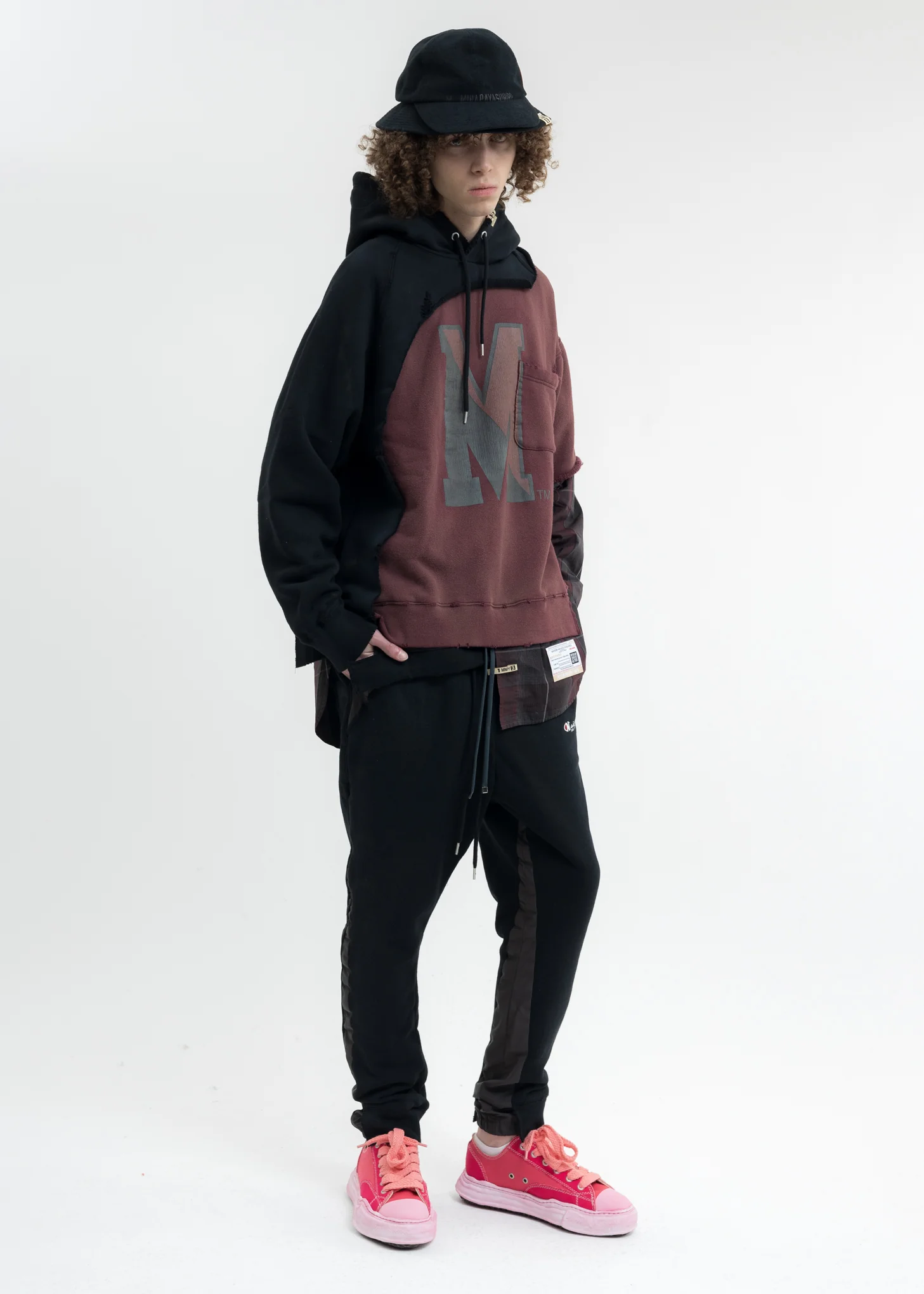 Black Shirt Combined Hoodie - Image 8