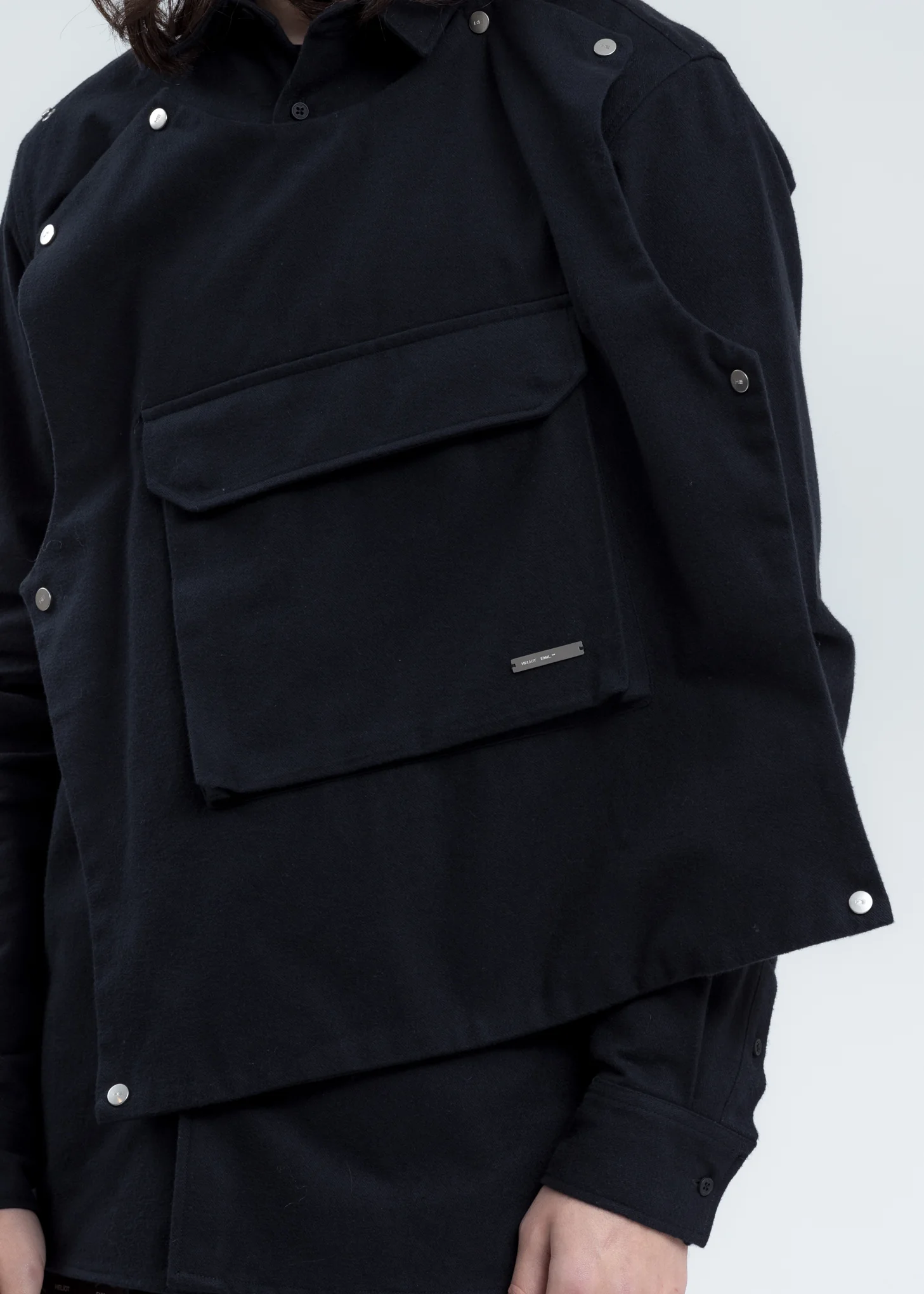 Black Shirt with Removable Layers - Image 10