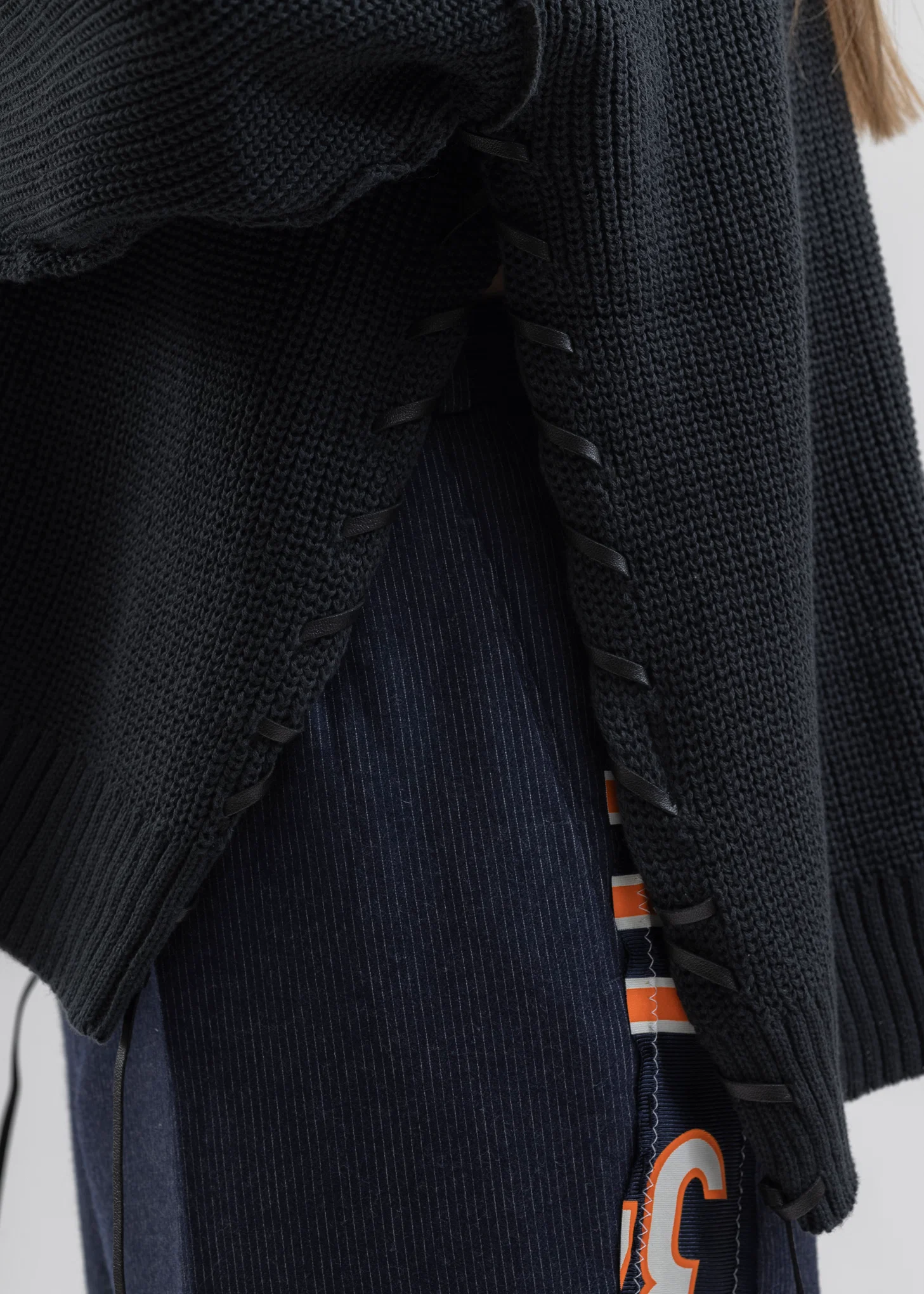 Black SHORT LENGTH COTTON KNIT - Image 3