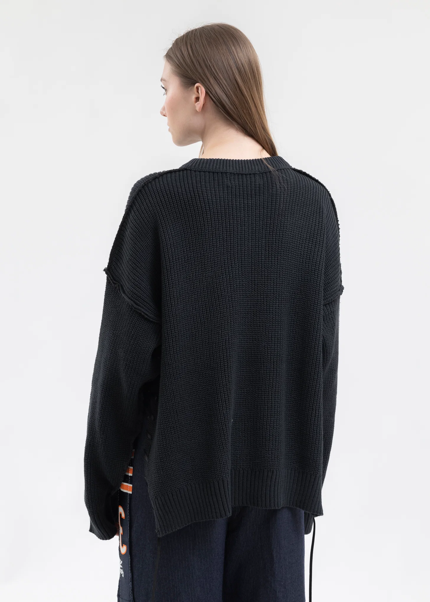 Black SHORT LENGTH COTTON KNIT - Image 4