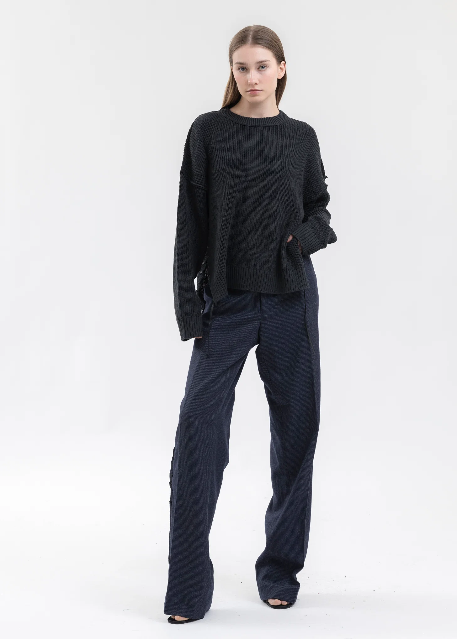 Black SHORT LENGTH COTTON KNIT - Image 5
