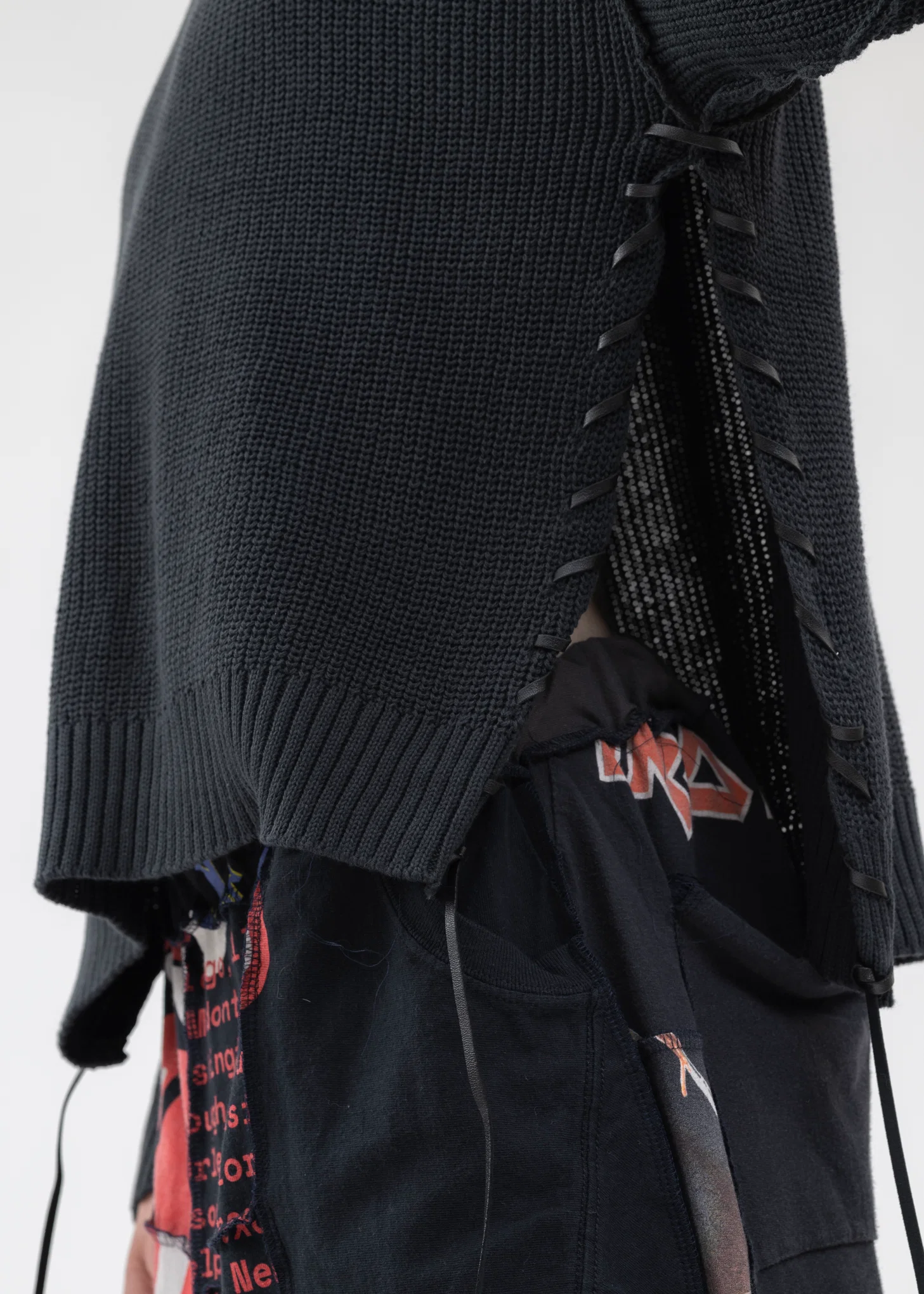Black SHORT LENGTH COTTON KNIT - Image 2