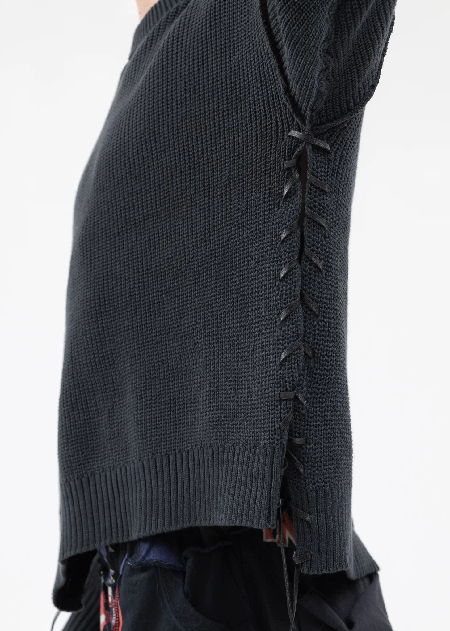 Black SHORT LENGTH COTTON KNIT - Image 5