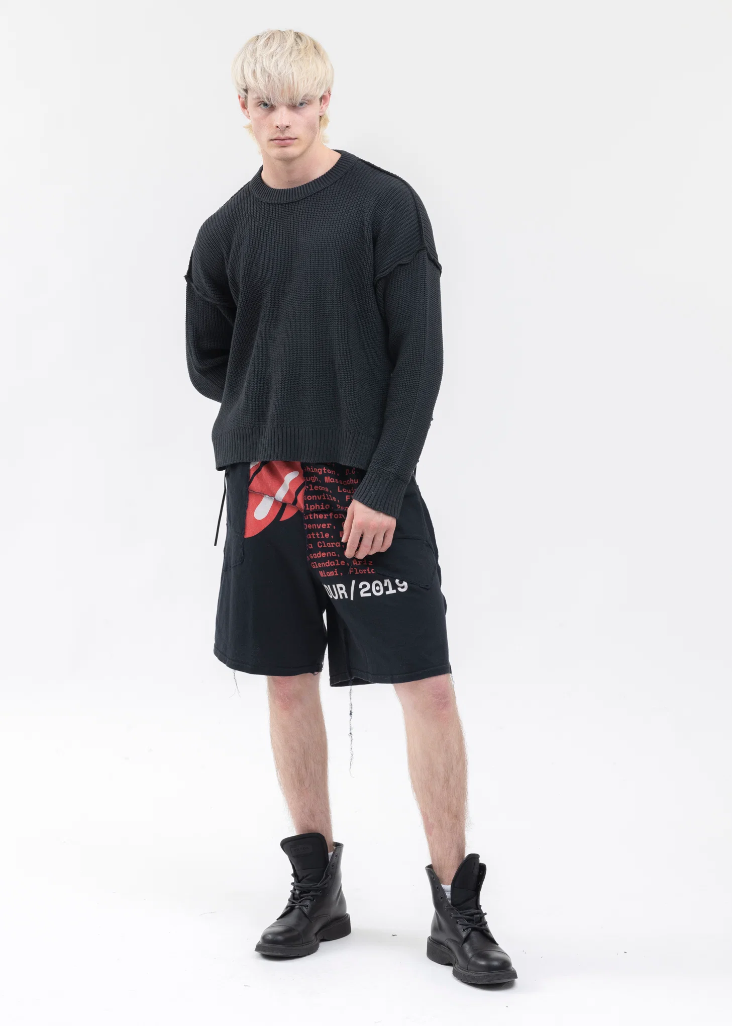 Black SHORT LENGTH COTTON KNIT - Image 6
