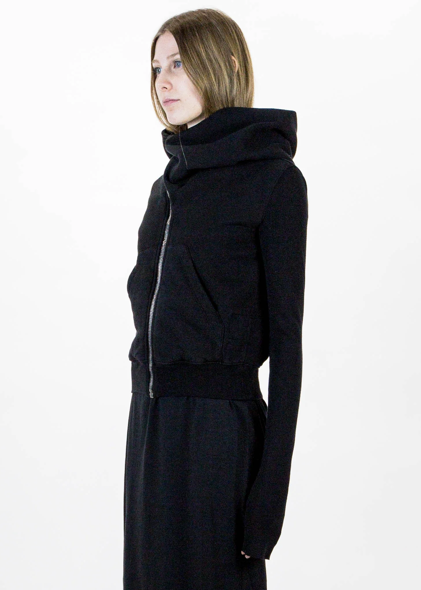 Black Short Mountain Hoodie - Image 3