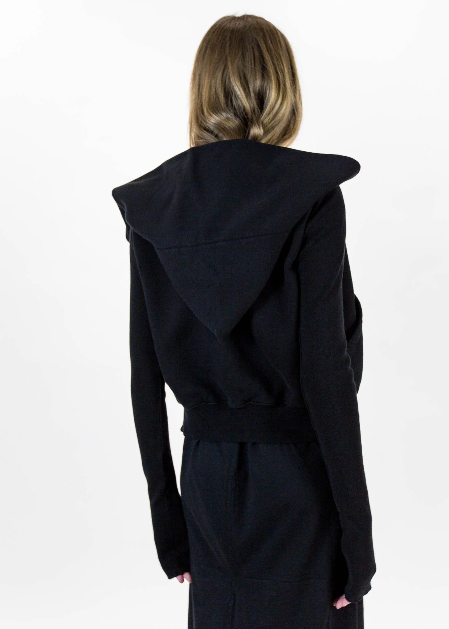 Black Short Mountain Hoodie - Image 7