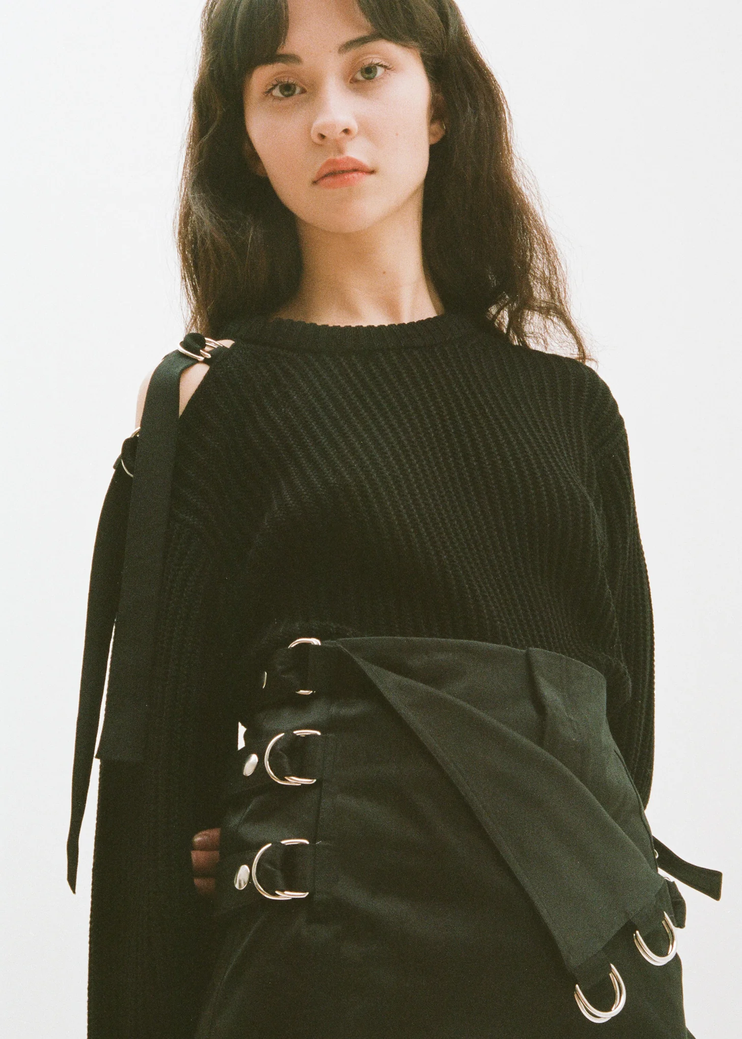 Black Shoulder Strap Crewneck - Image 5