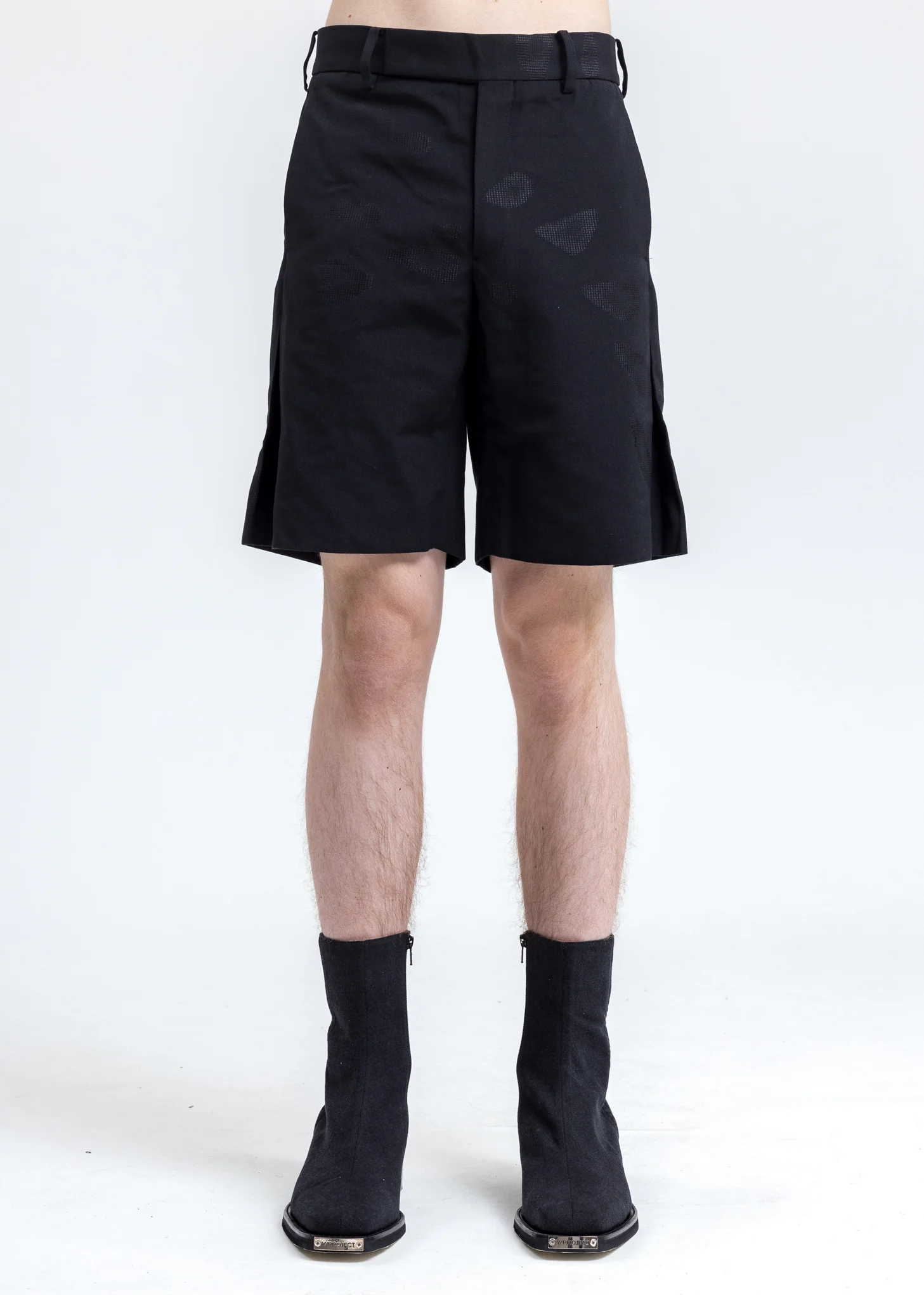 Black Side Slit Short