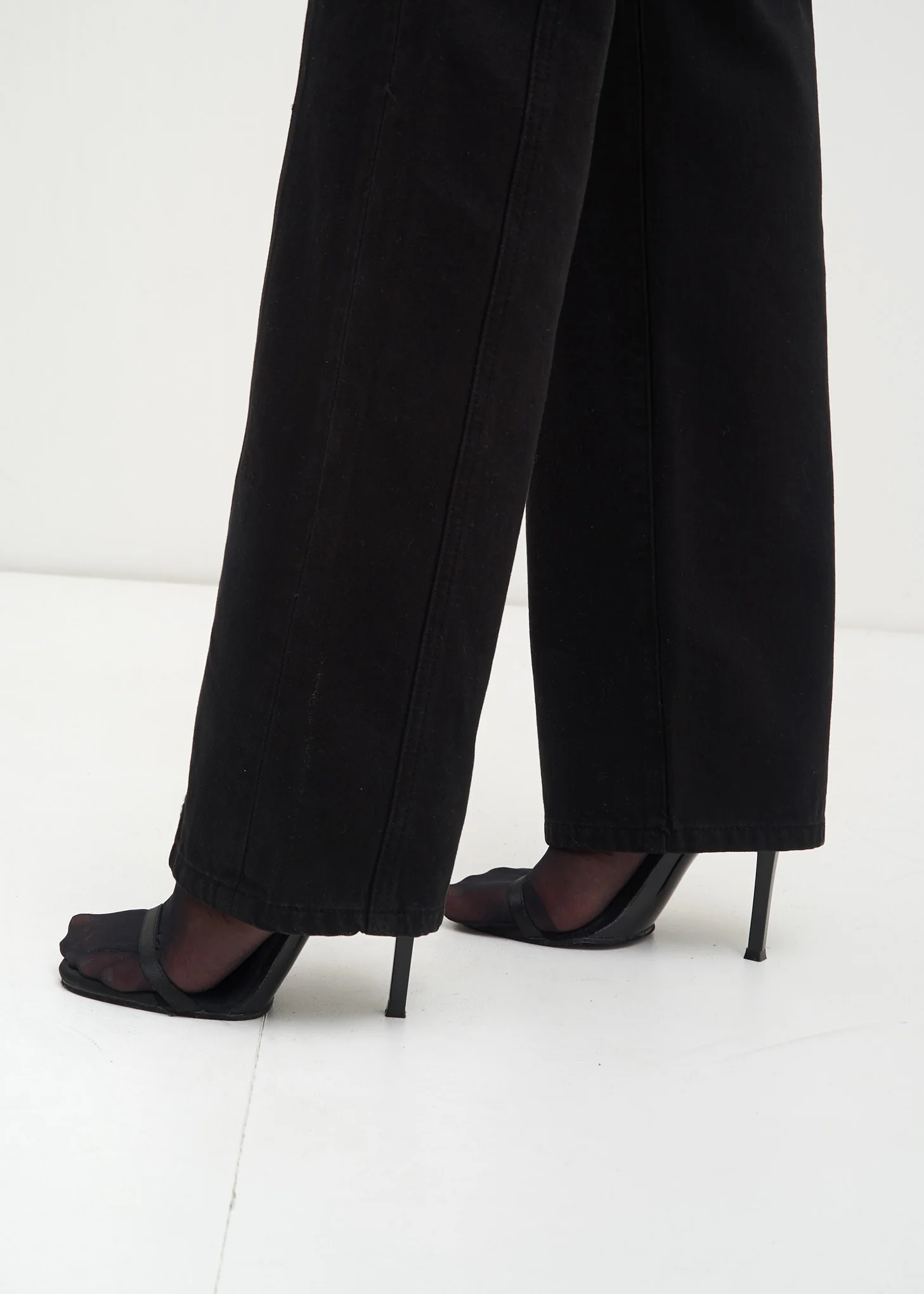Black Side Zip Trousers - Image 6