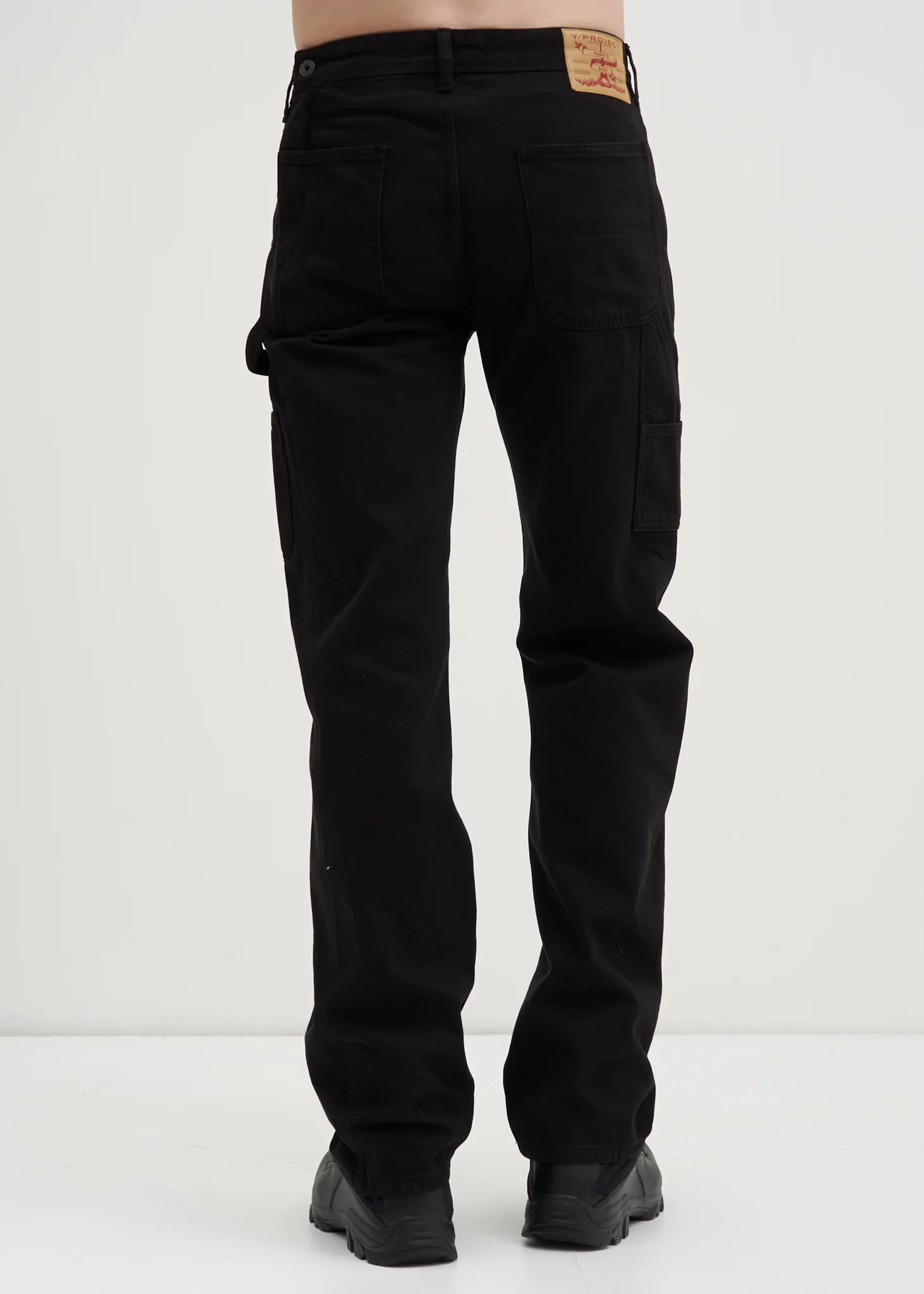 Black Side Zip Trousers - Image 2