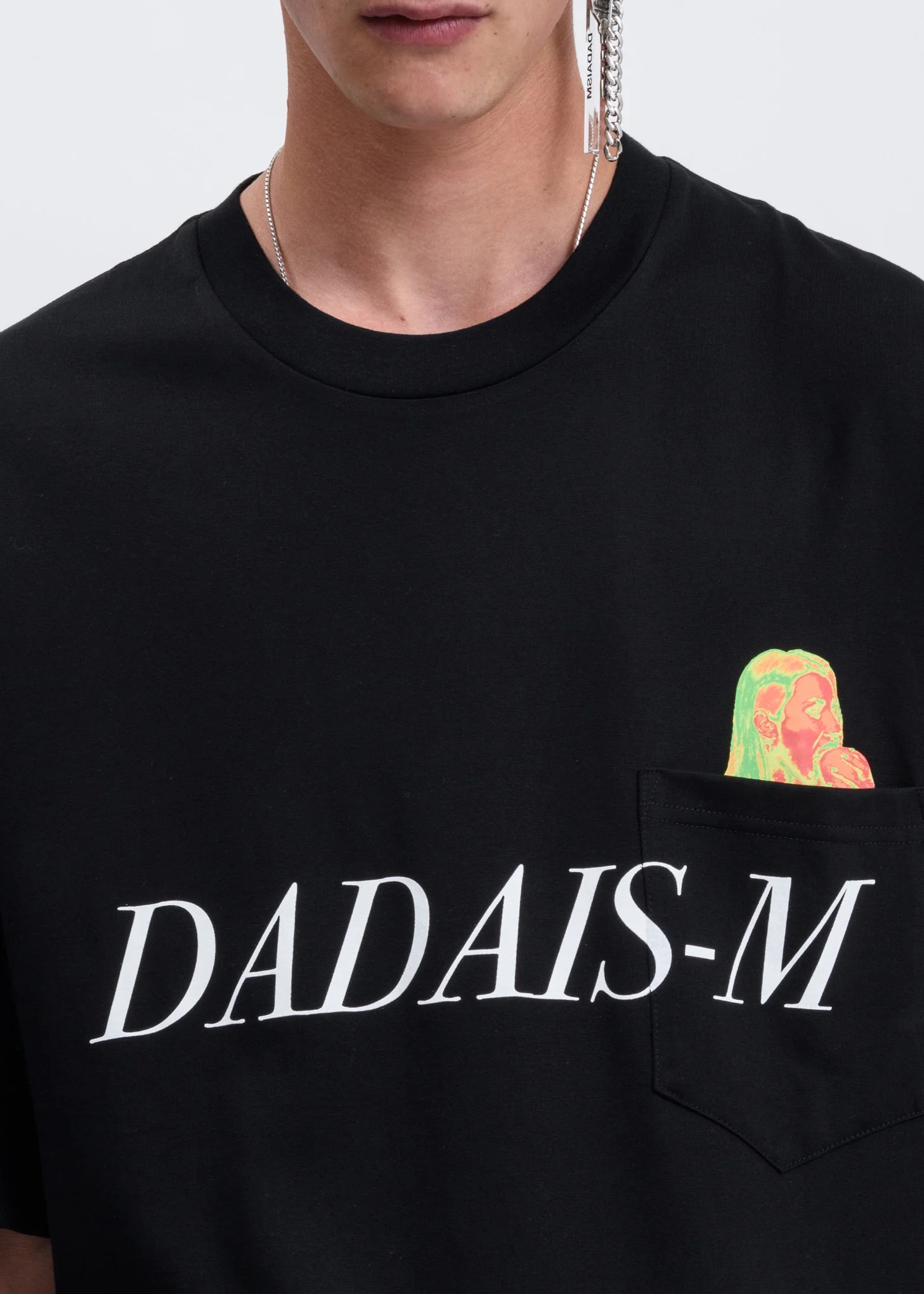 Black SIGNAL NOISE Print T-shirt - Image 2