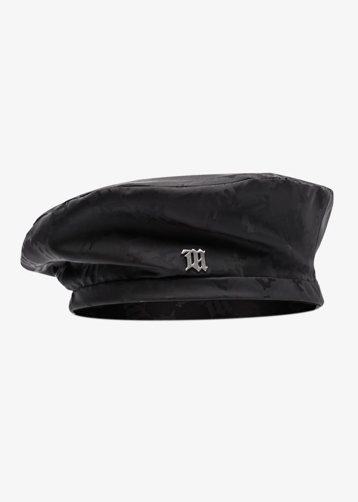 Black SIGNATURE MONOGRAM Beret