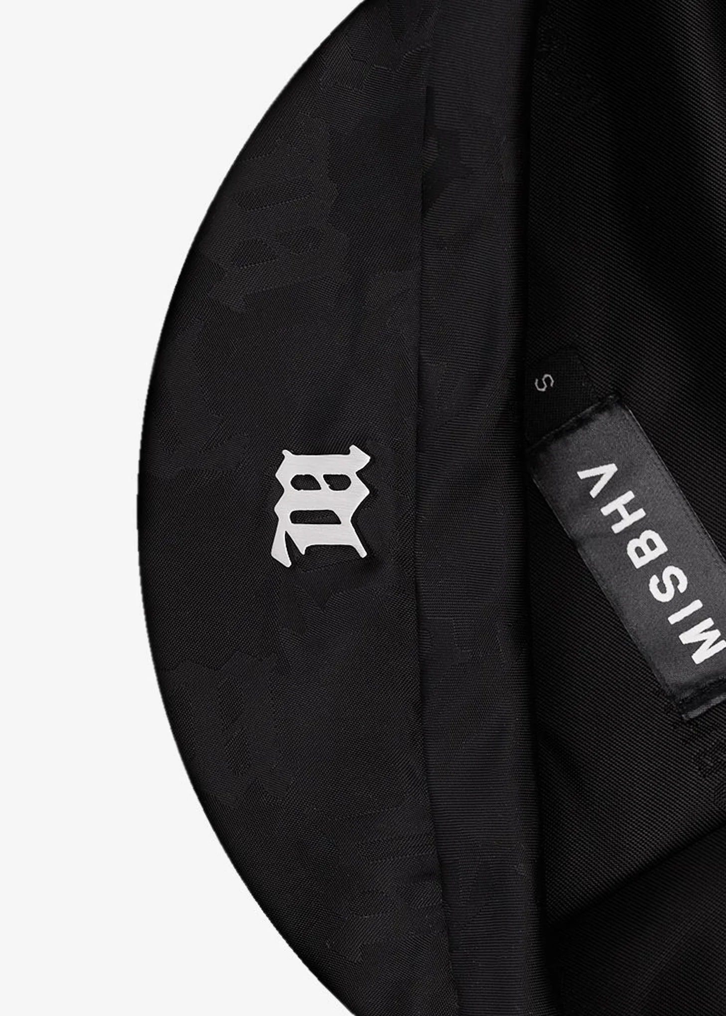 Black SIGNATURE MONOGRAM Beret - Image 9