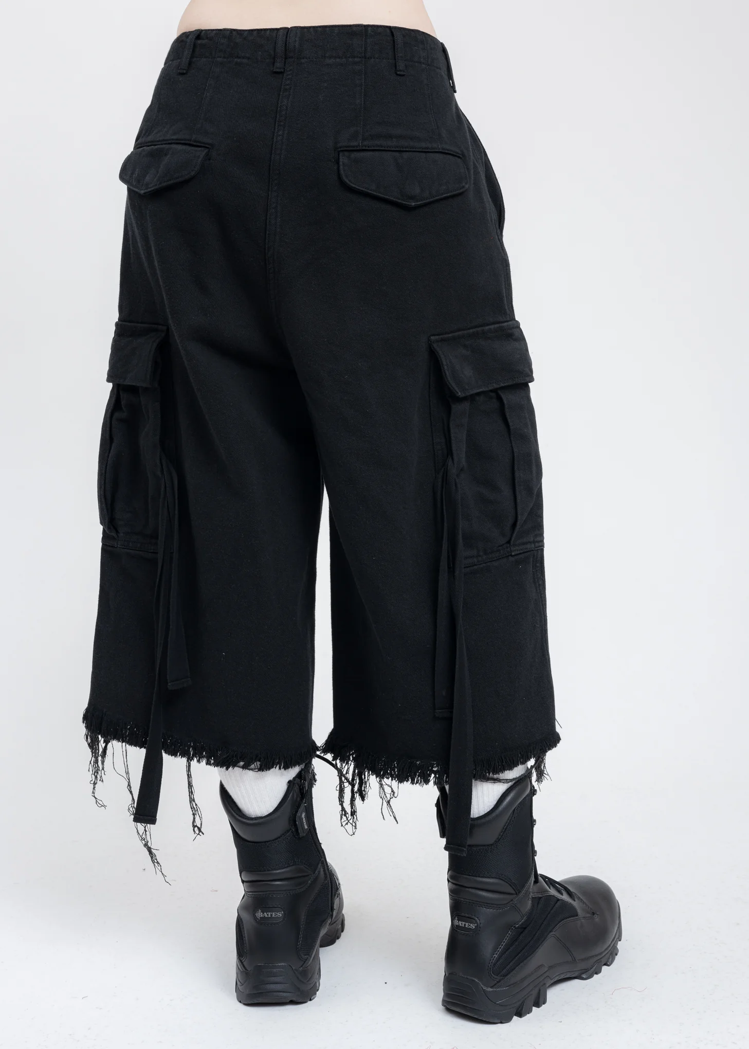 Black SILK TWILL MILITARY Pants - Image 3