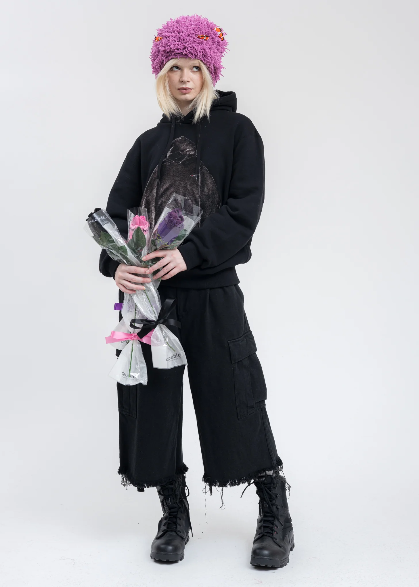 Black SILK TWILL MILITARY Pants - Image 6