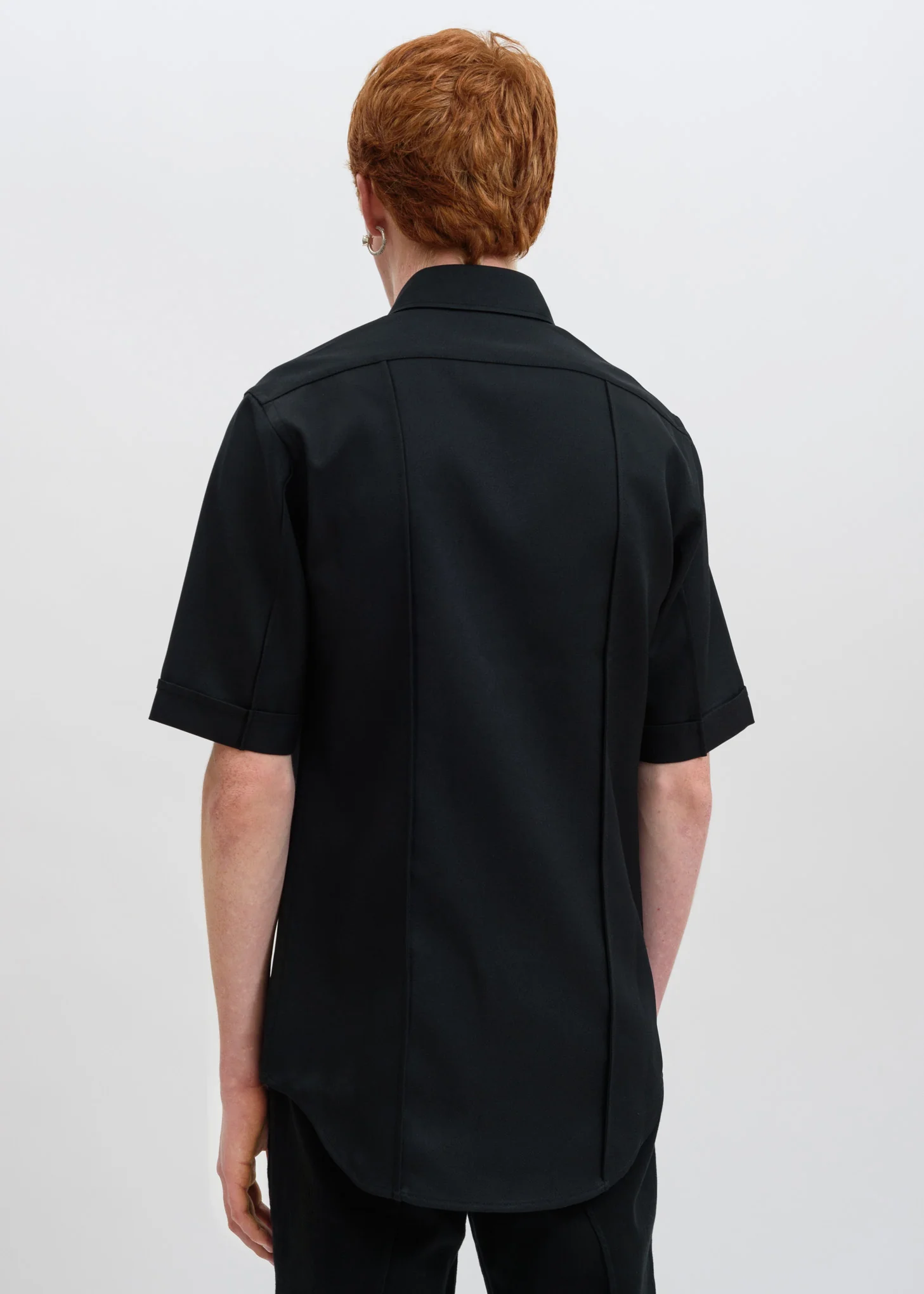Black Silver Collar Shirt - Image 2
