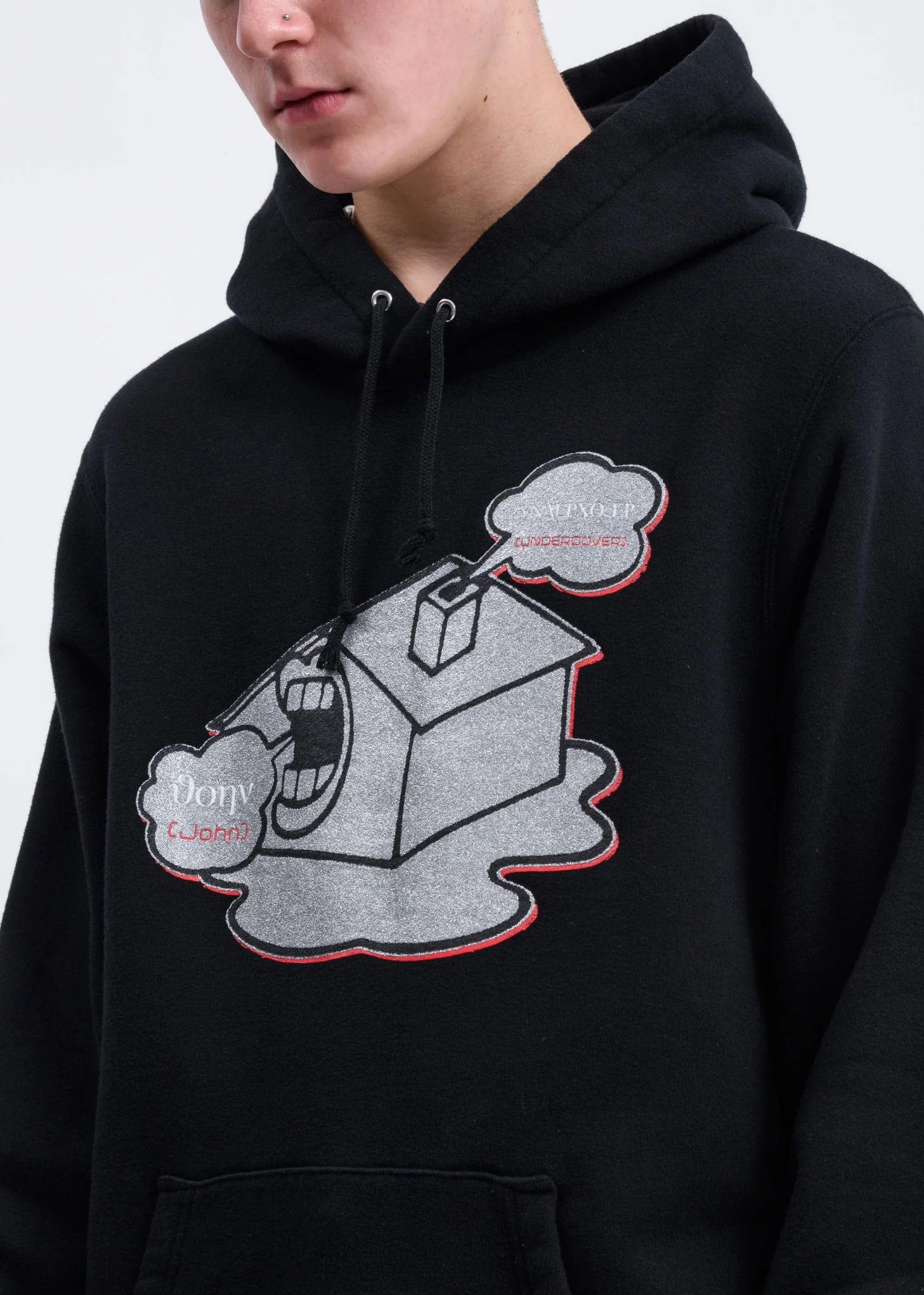 Black Silver House Hoodie - Image 2