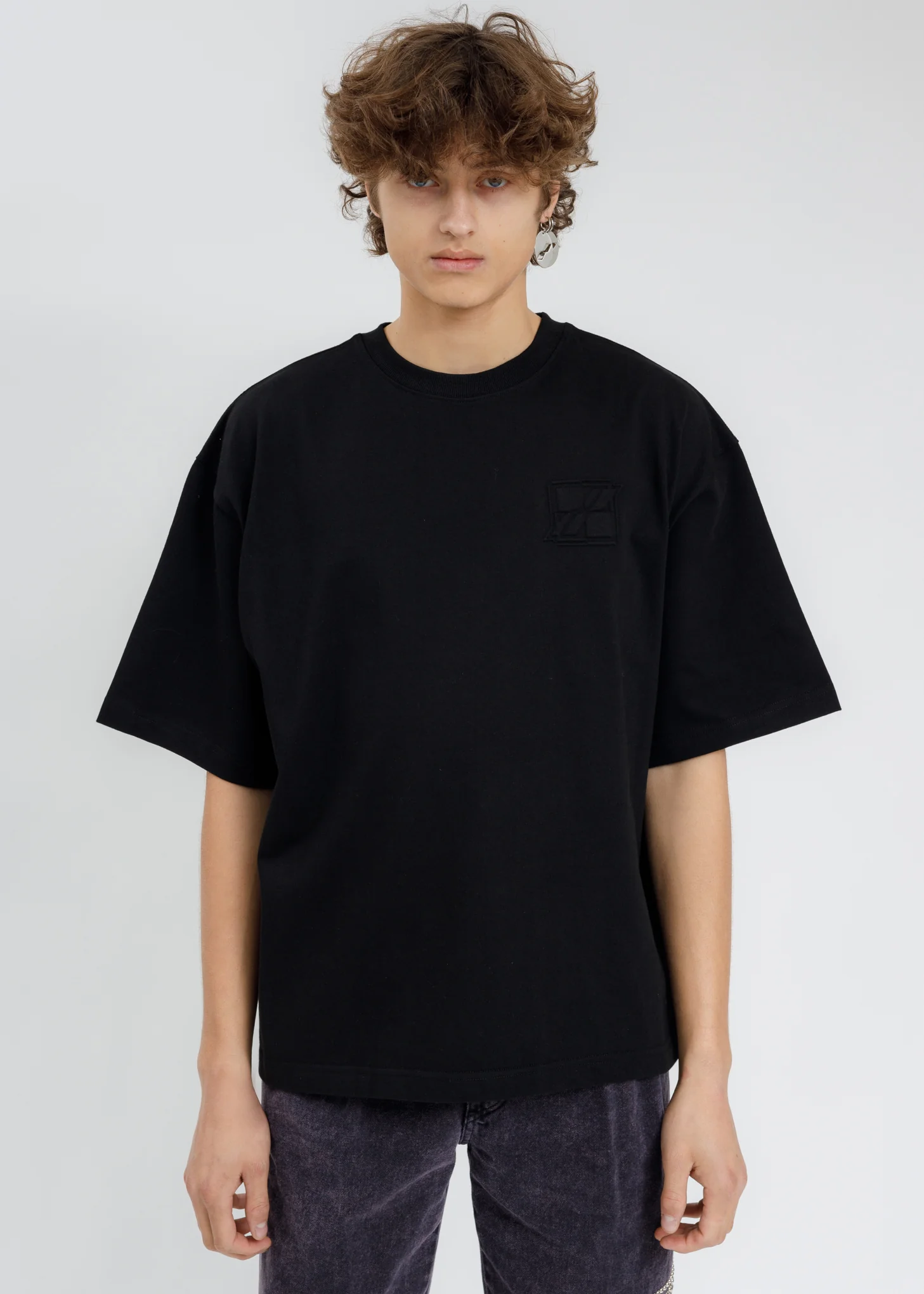 Black Simple Logo T-Shirt