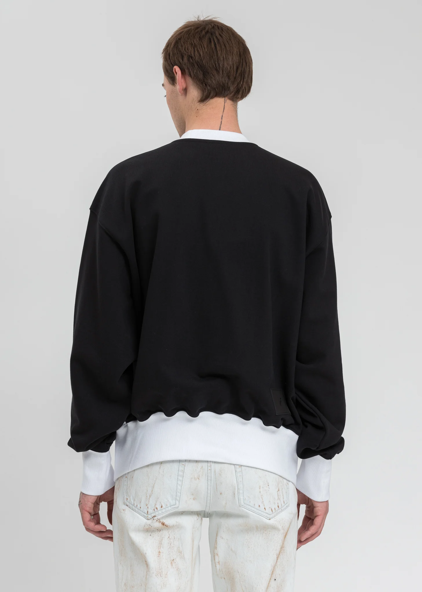 Black Sequin Logo Sweater - Image 3