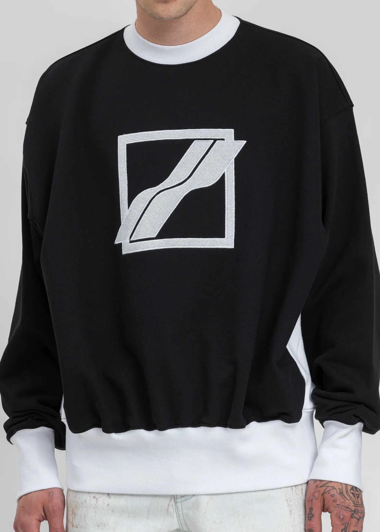 Black Sequin Logo Sweater - Image 4