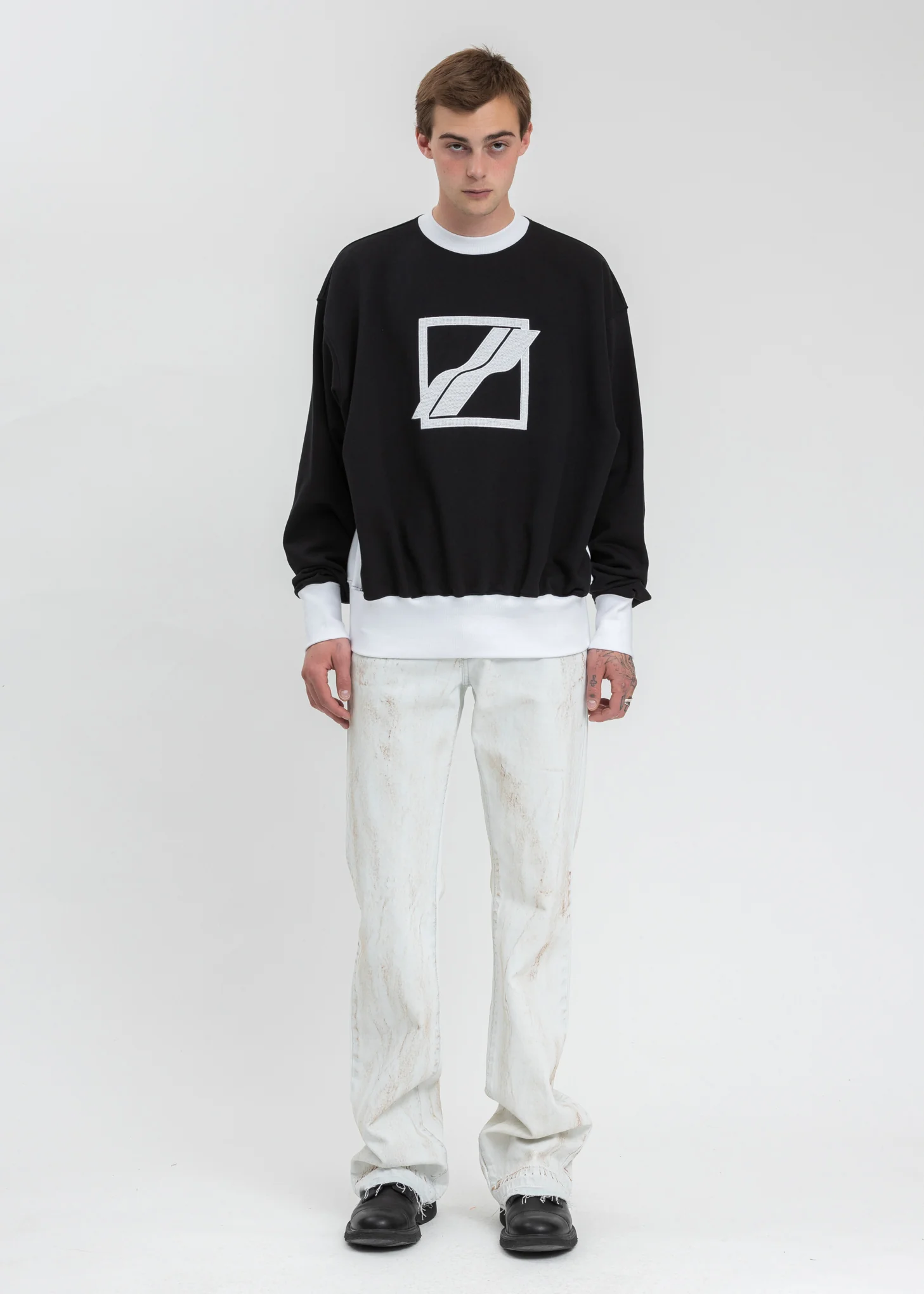 Black Sequin Logo Sweater - Image 5