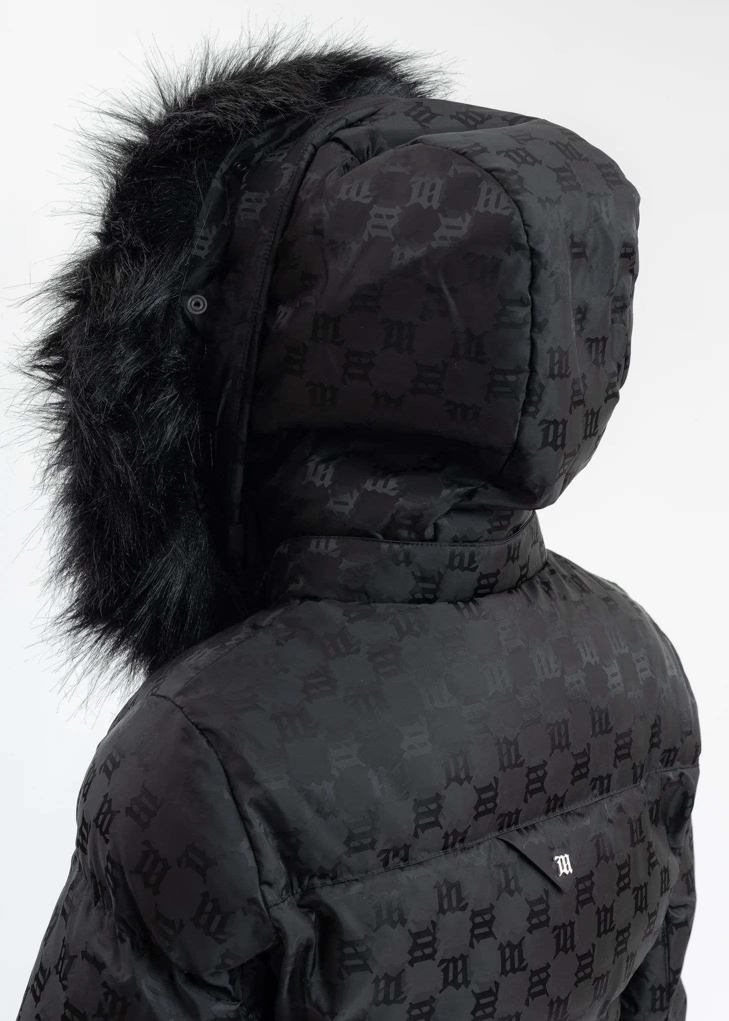 Black SKI MONOGRAM NYLON PUFFER - Image 6