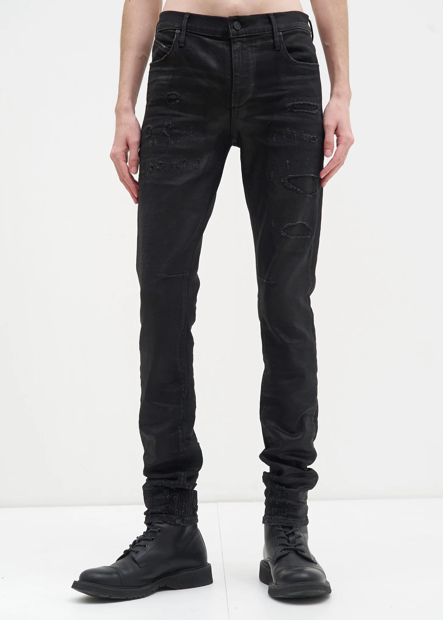 Black Glaze Wash Skinny Jean