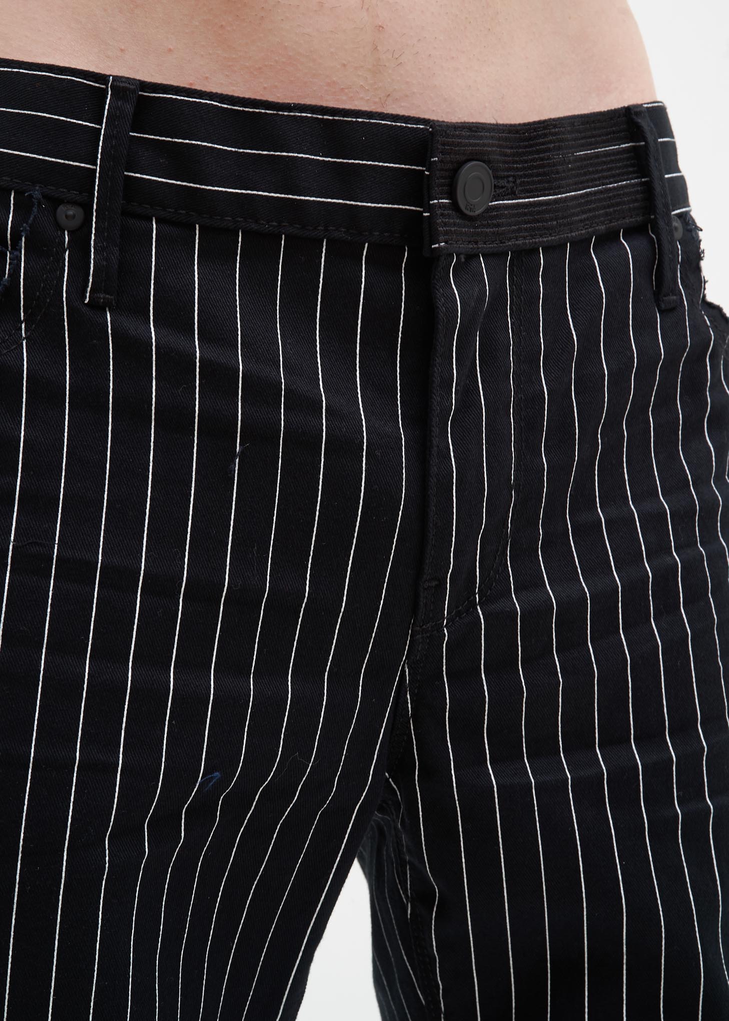 Black Skinny Pinstripe Pant - Image 4