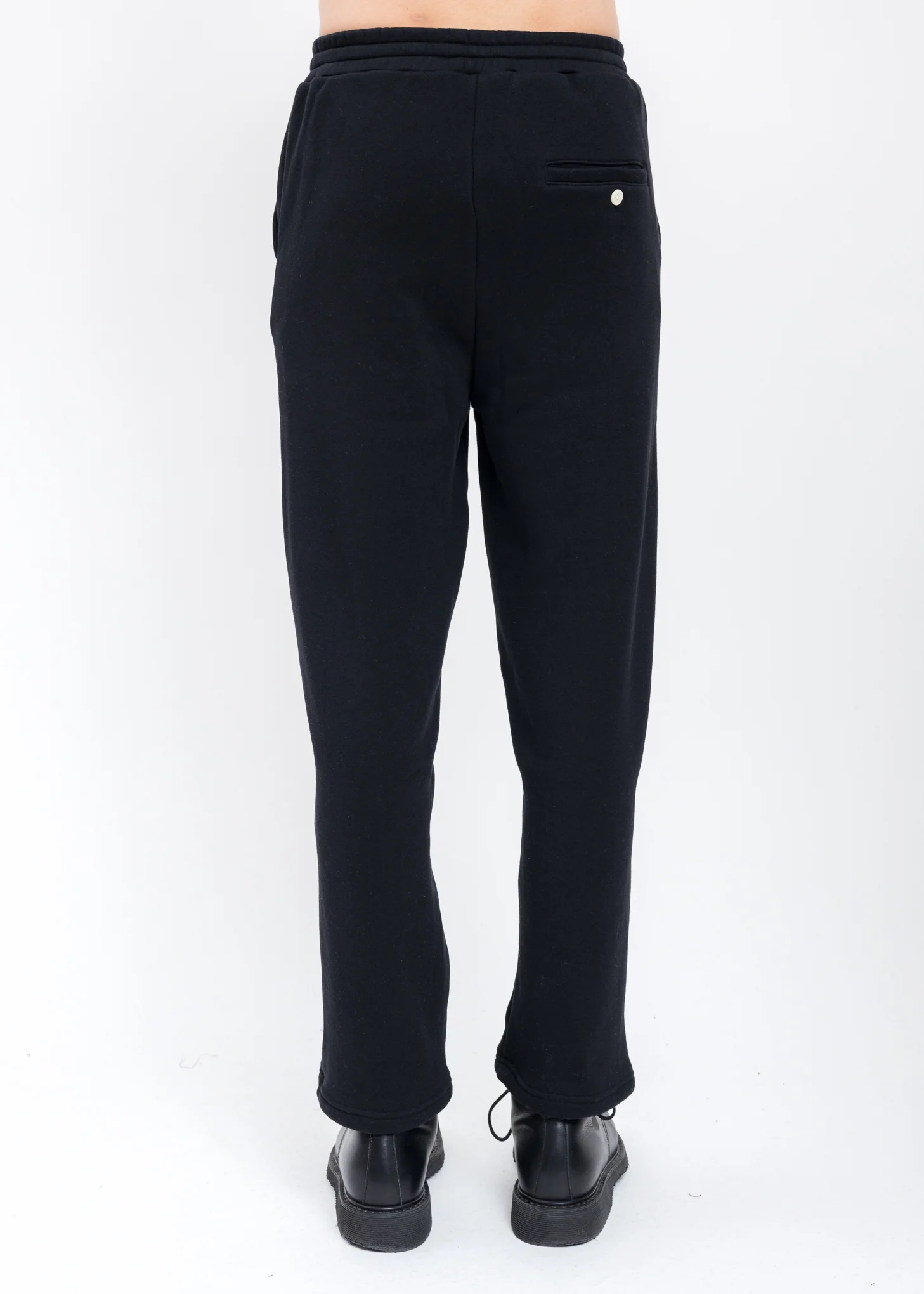 Black SKULL SHIRRING EMBROIDERY Sweat Pant - Image 4