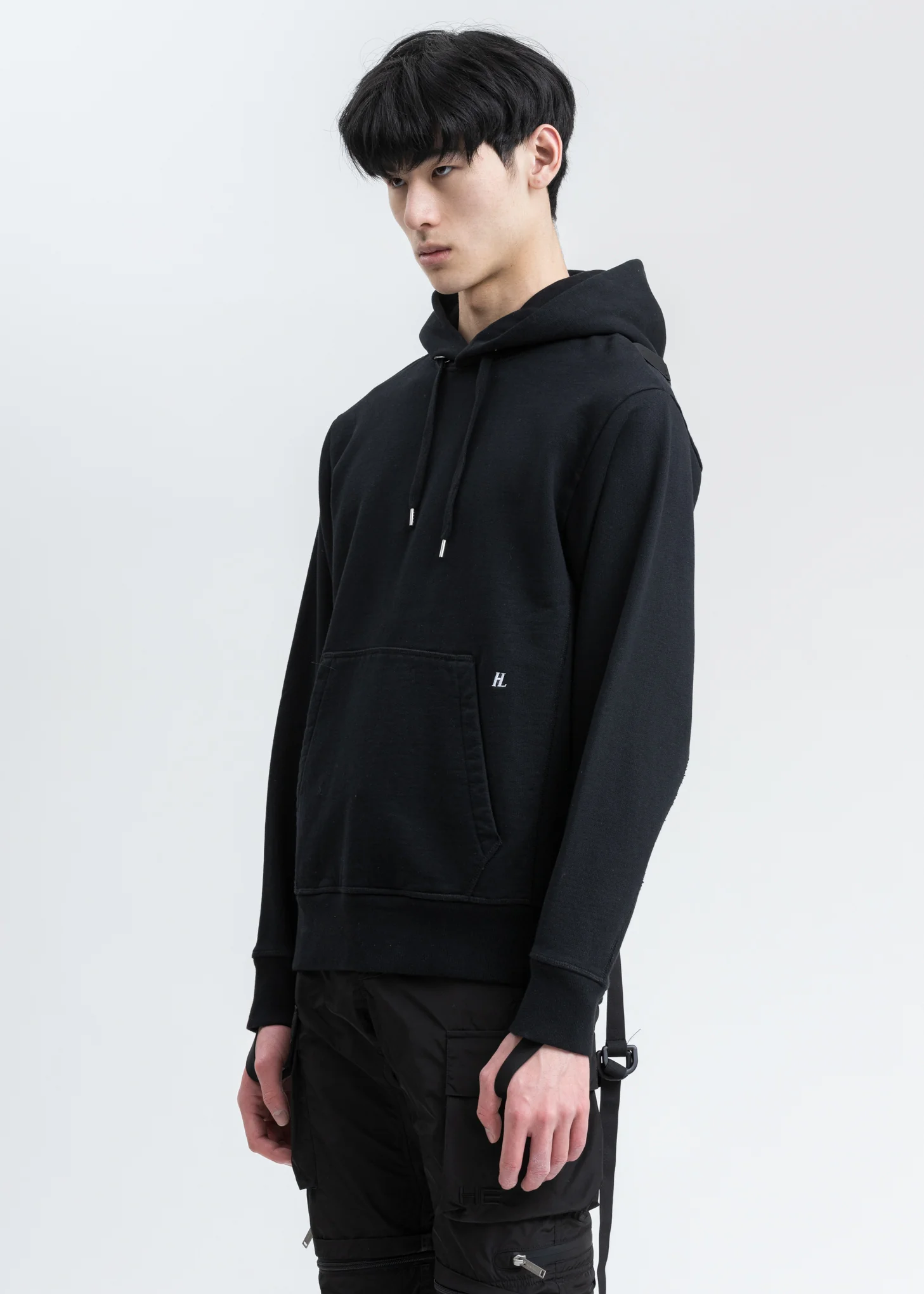 Black Sleeve Strap Hoodie - Image 3