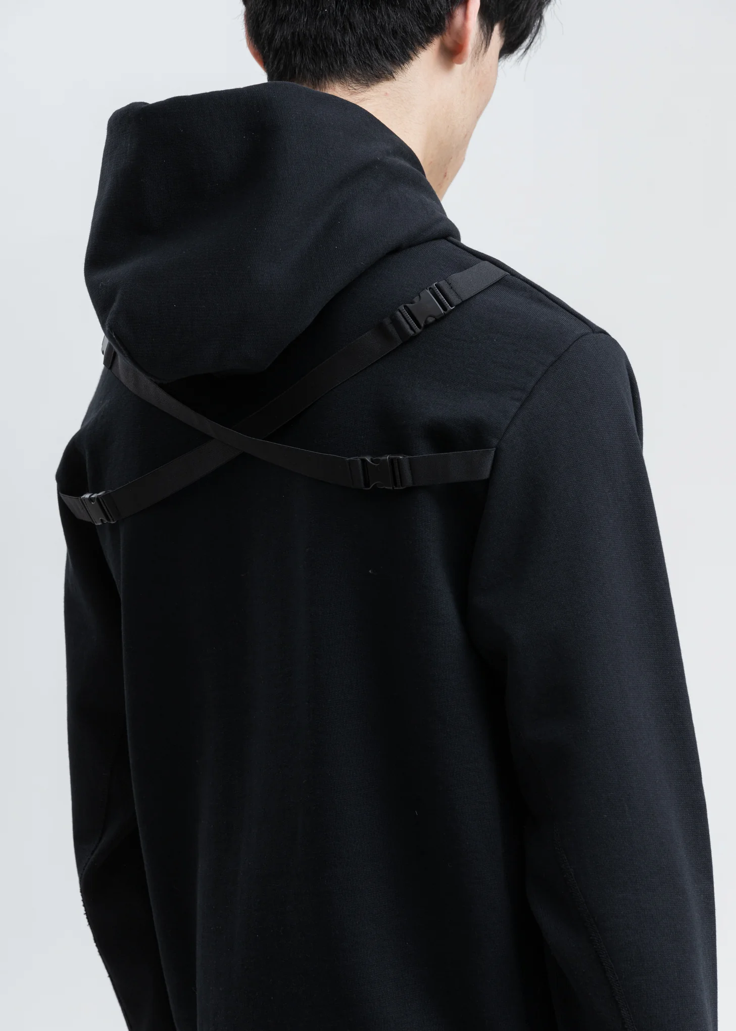 Black Sleeve Strap Hoodie - Image 4