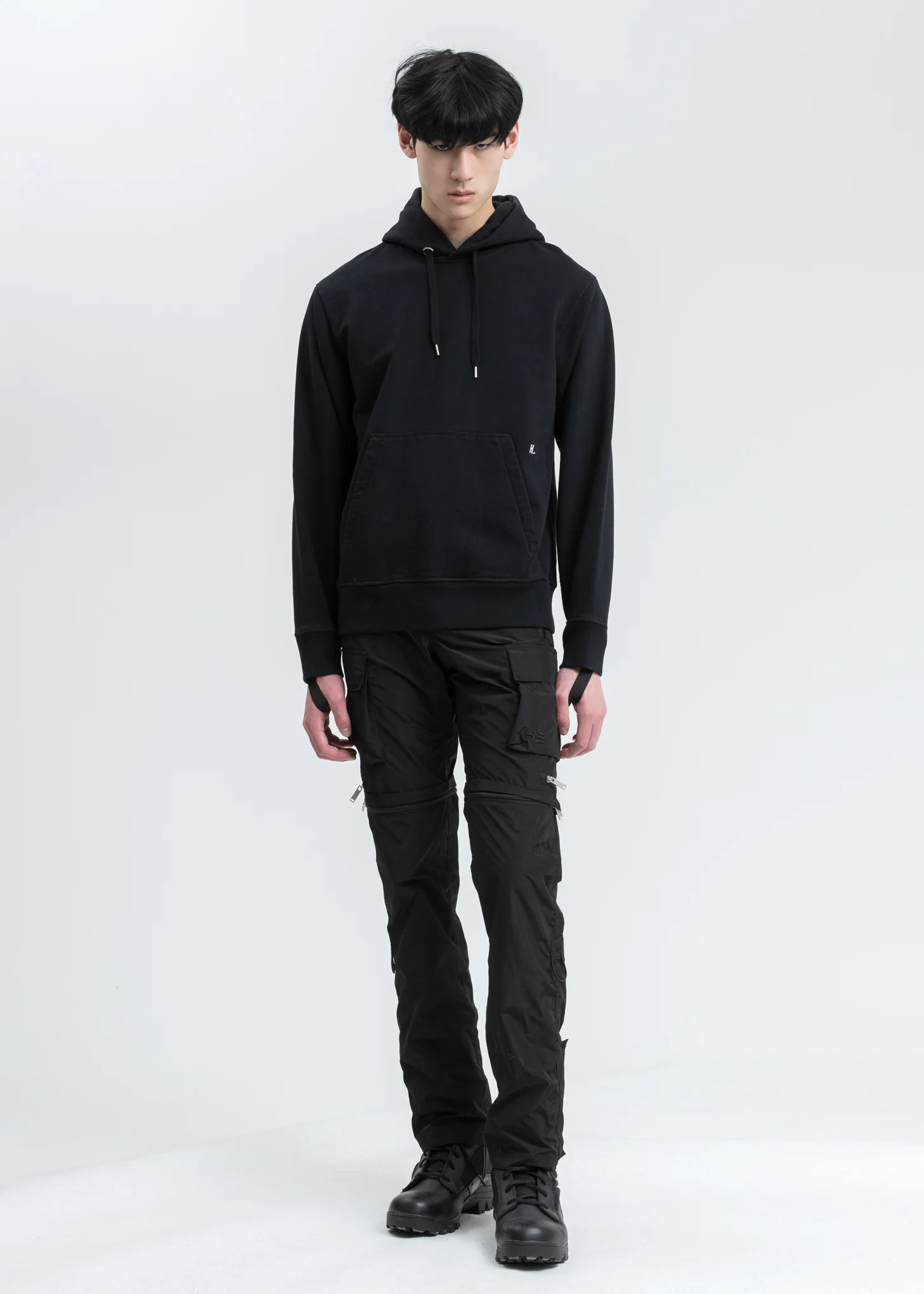 Black Sleeve Strap Hoodie - Image 6