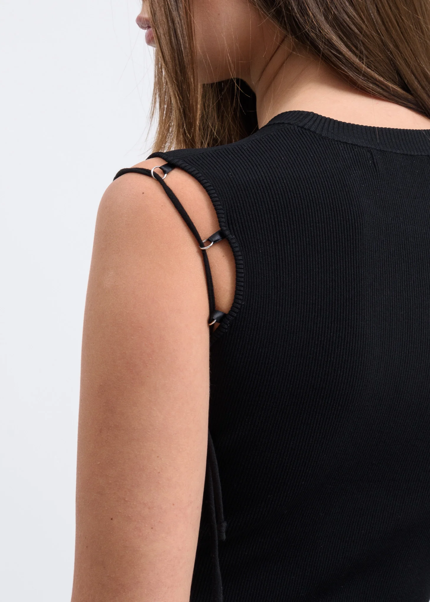 Black Sleeveless Dress - Image 3