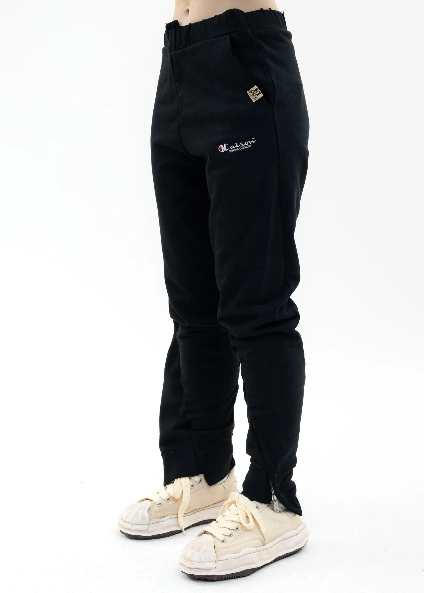 Black Slided Piece Pants - Image 3