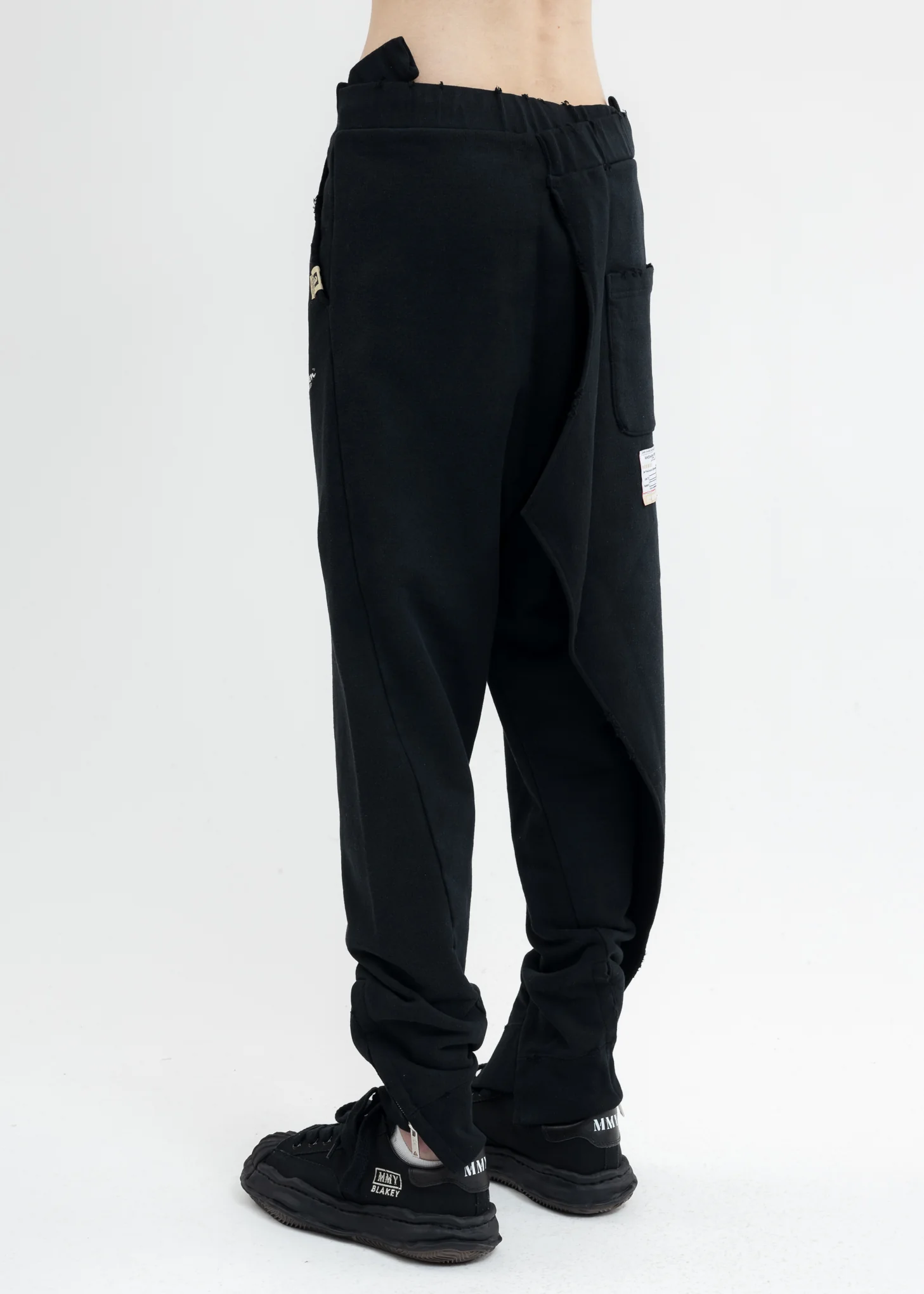 Black Slided Piece Pants - Image 4