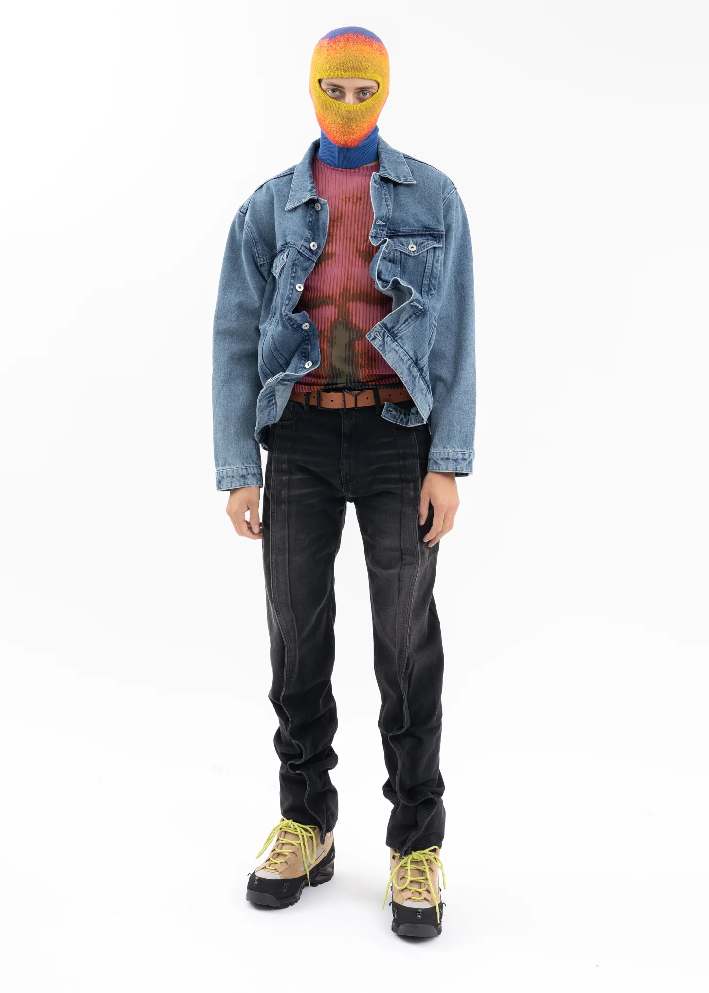 BLACK SLIM BANANA JEANS - Image 6