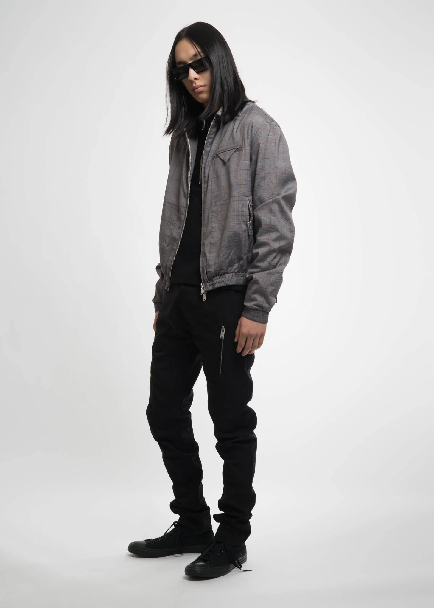 Black Slim Chino w/ Zip Pocket - Image 2